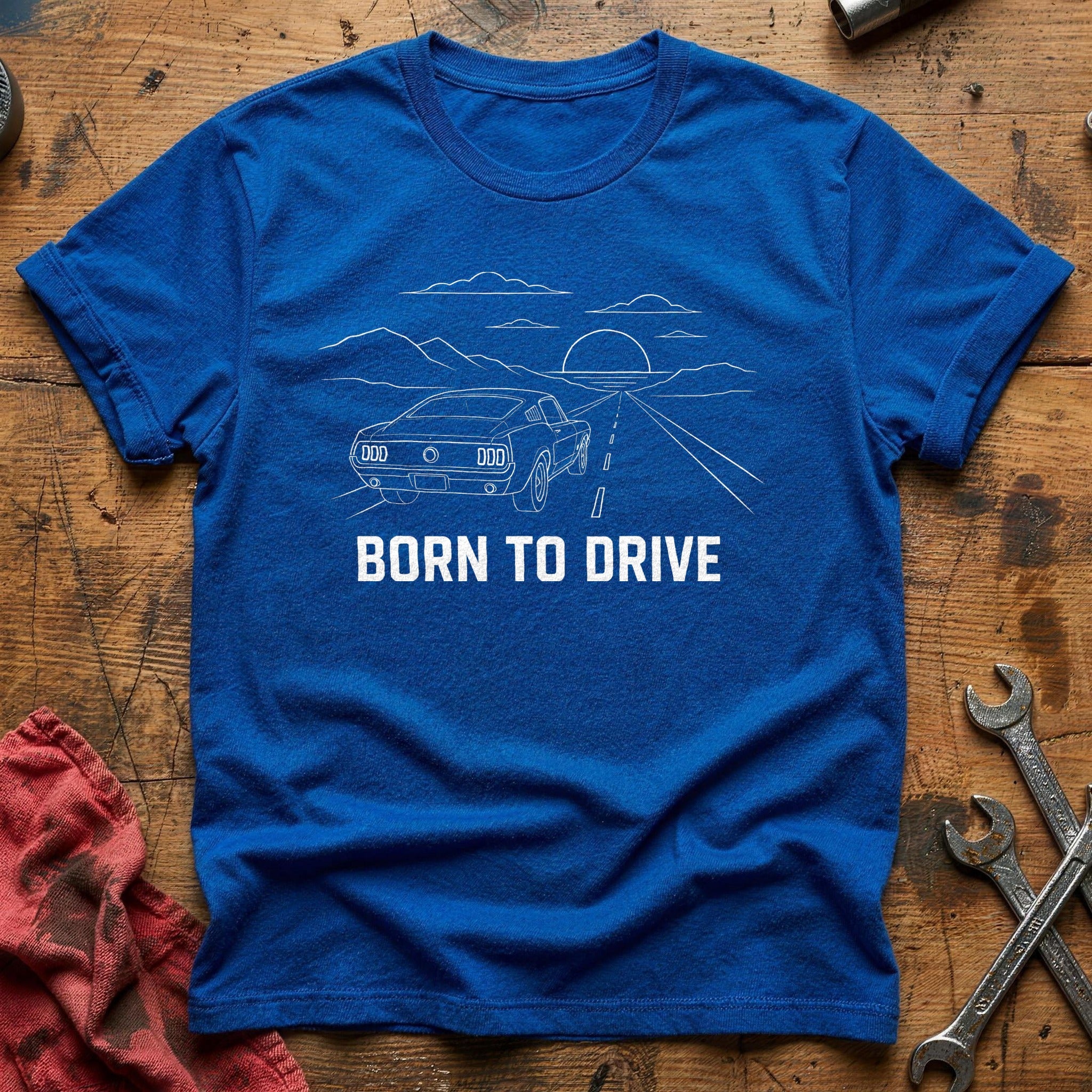 Born To Drive 64 T-Shirt - Royal