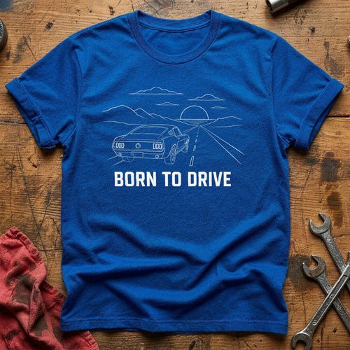 Born To Drive 64 T-Shirt - Royal
