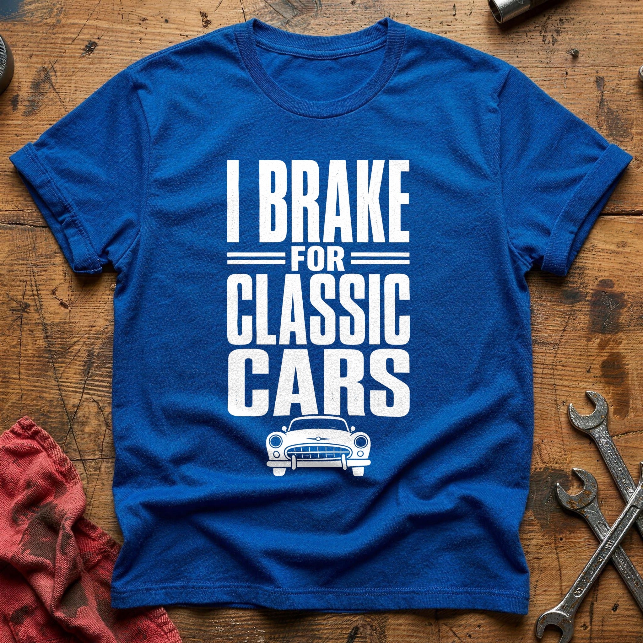 Brake For Classic Cars 26 T-Shirt - Royal
