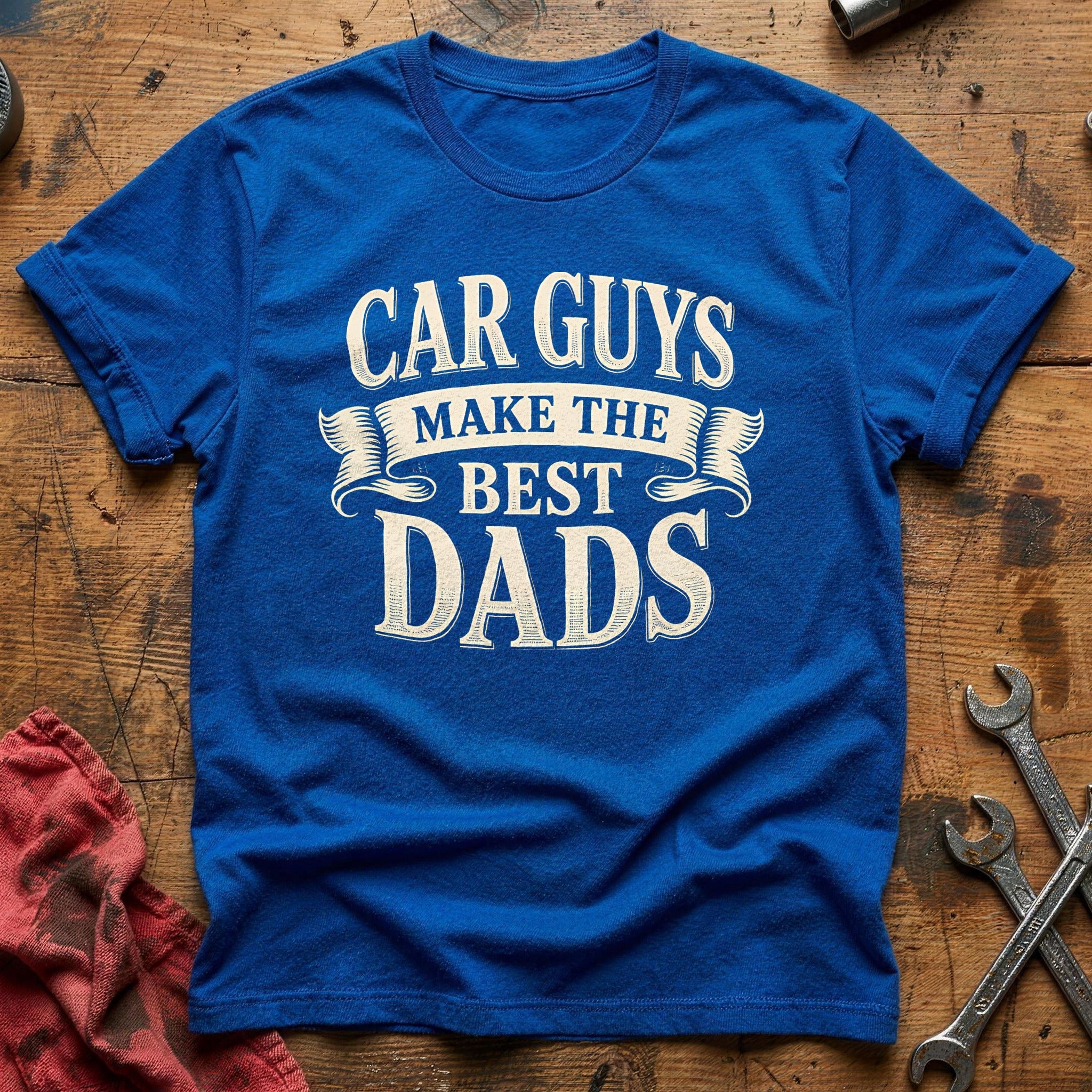 Car Guys Make The Best Dads 91 T-Shirt - Royal