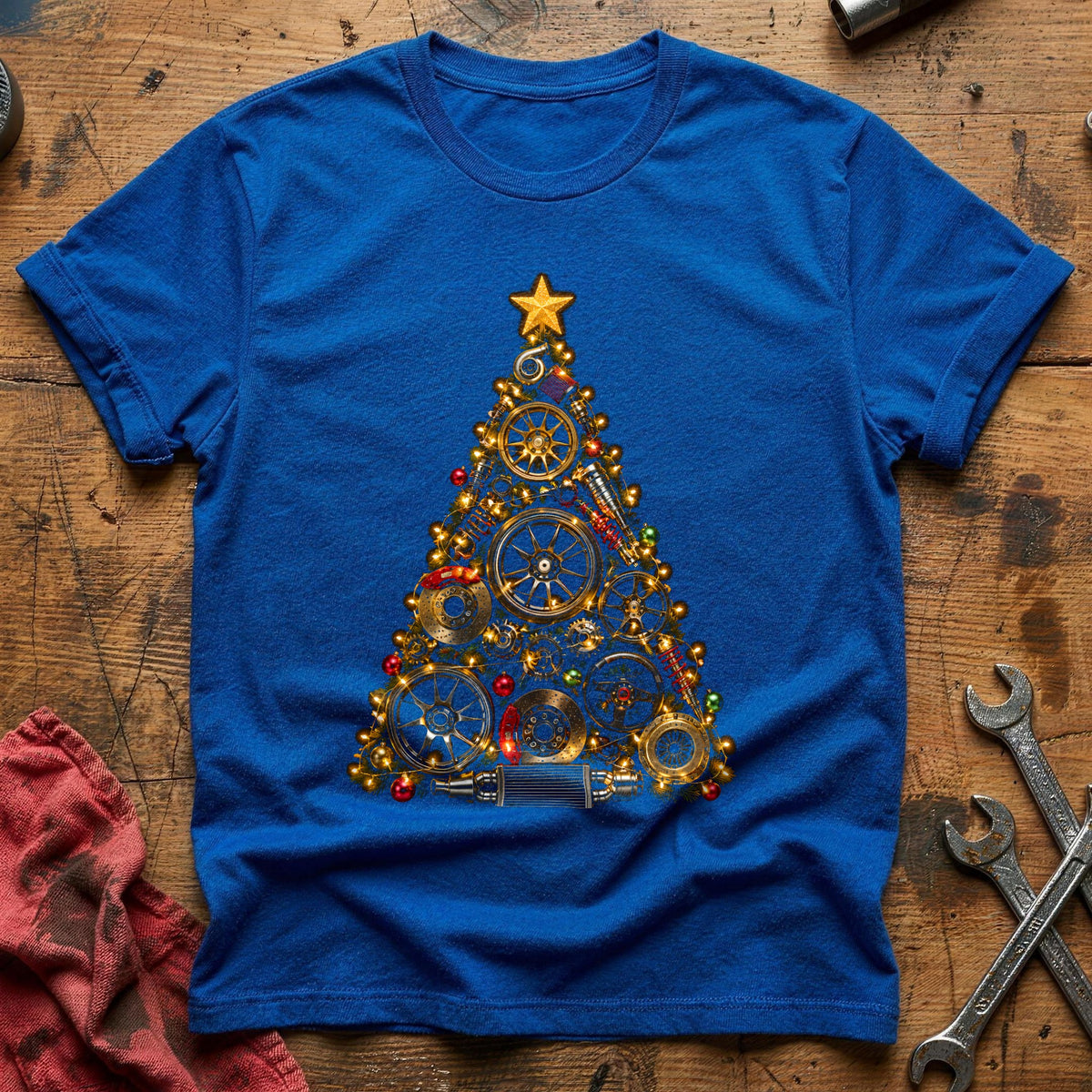 Car Parts Lights Tree 80 T-Shirt - Royal