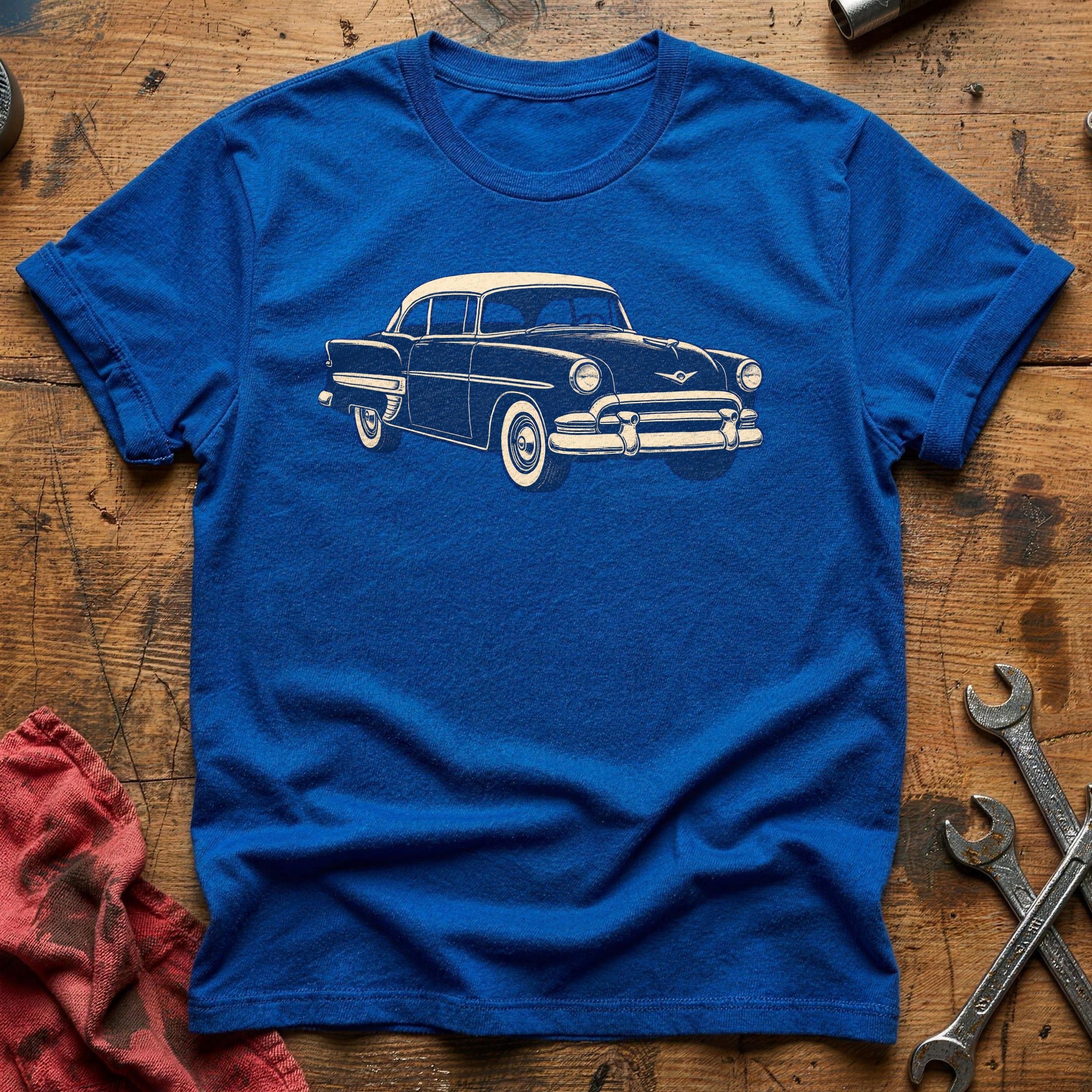 Chrome and Steel T-Shirt - Royal
