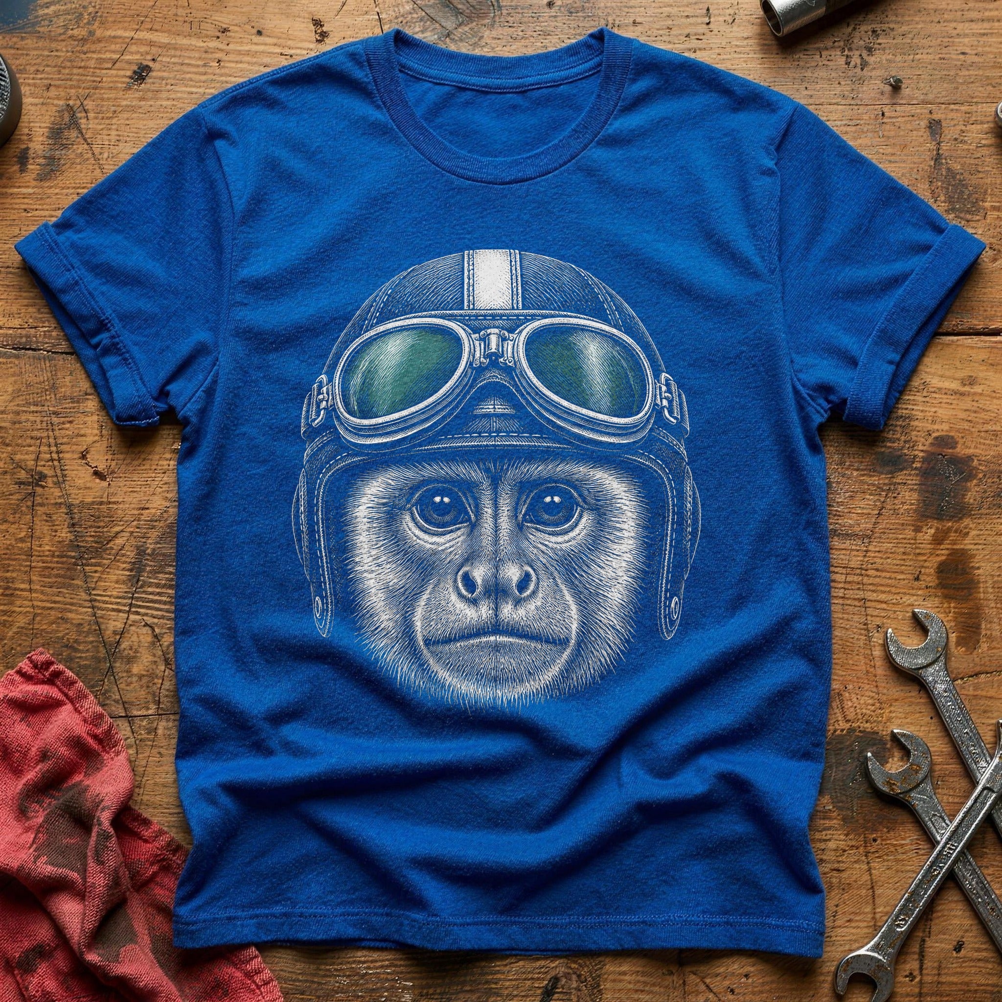 Cockpit Ape T-Shirt - Royal