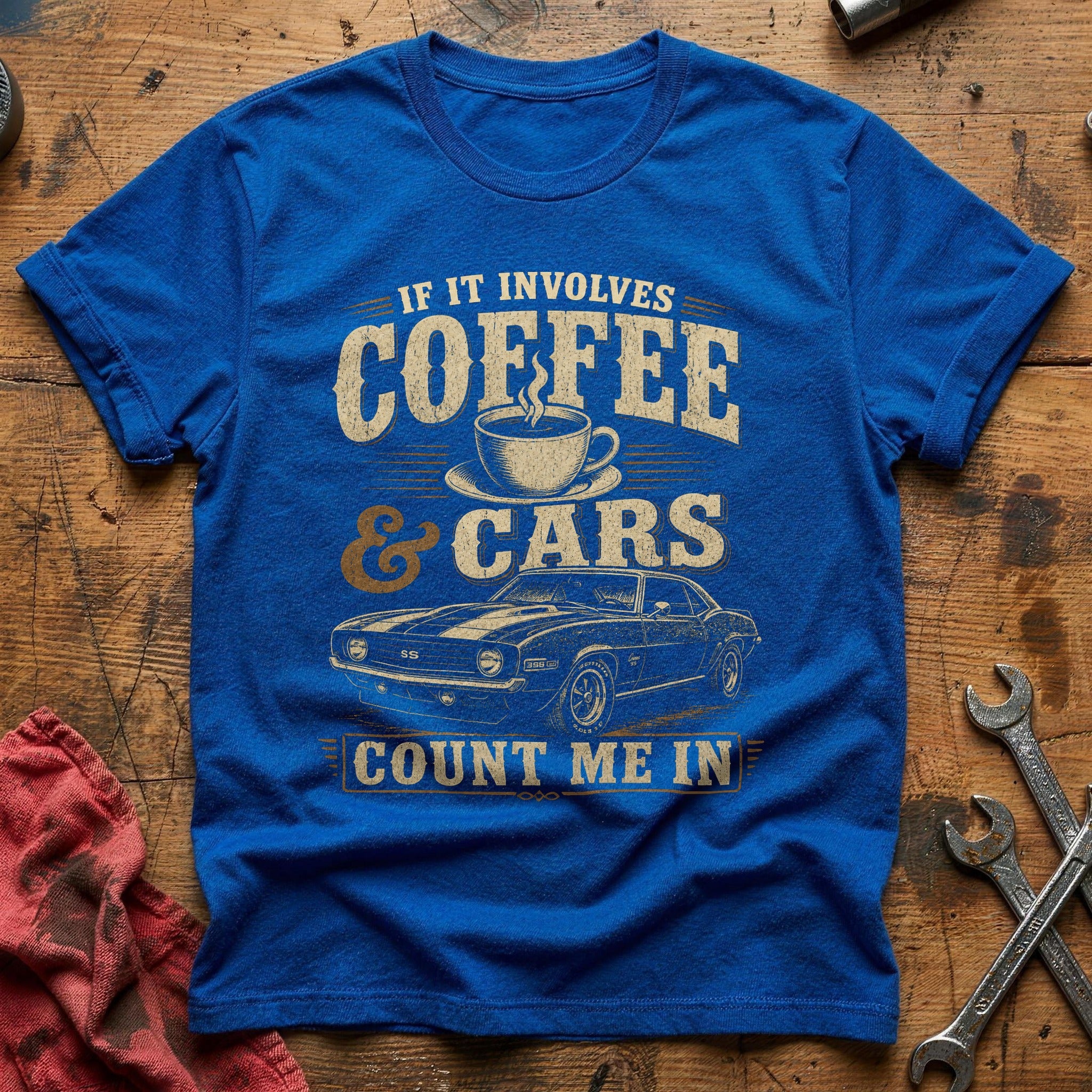 Coffee & Classics T-Shirt - Royal
