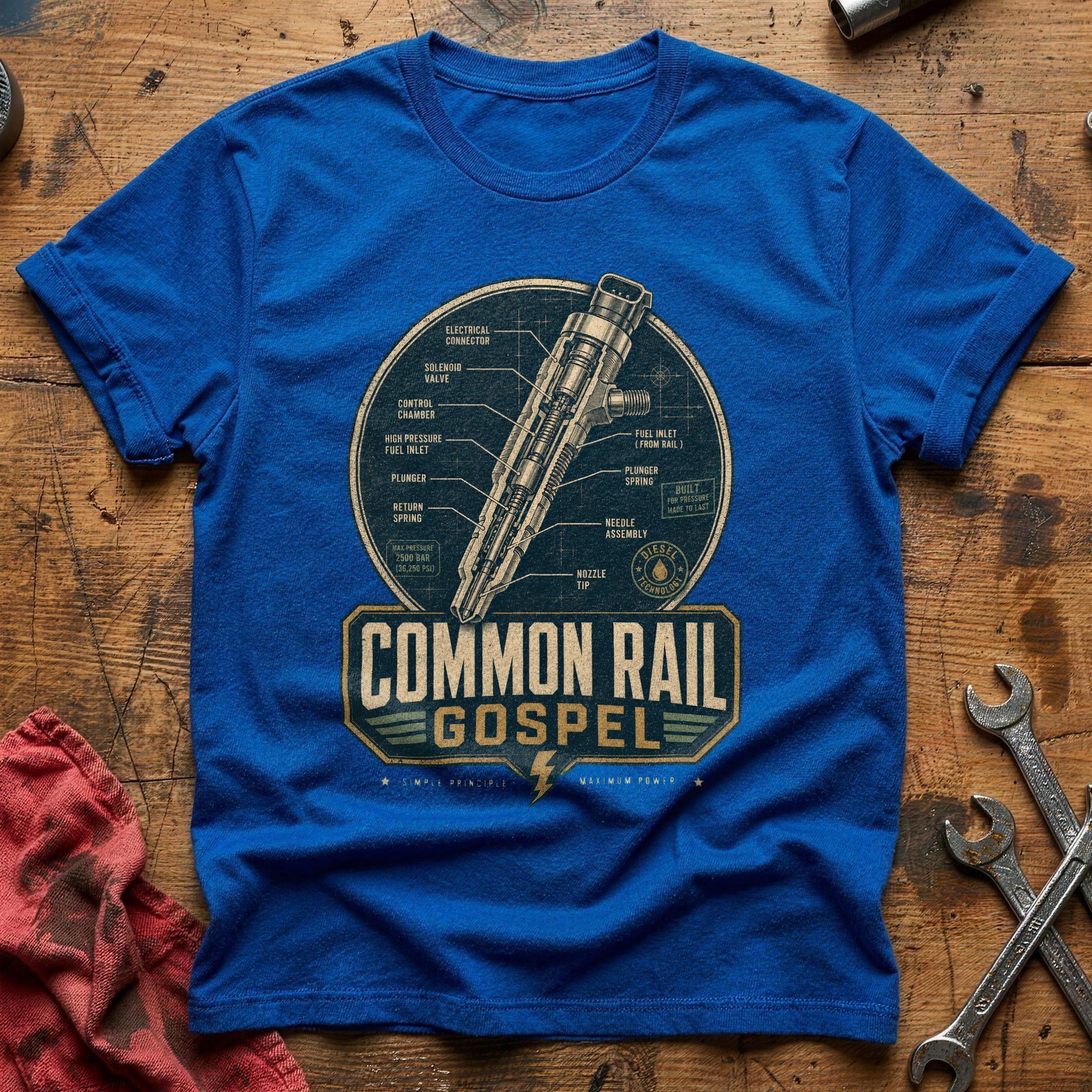 Common Rail Gospel T-Shirt - Royal