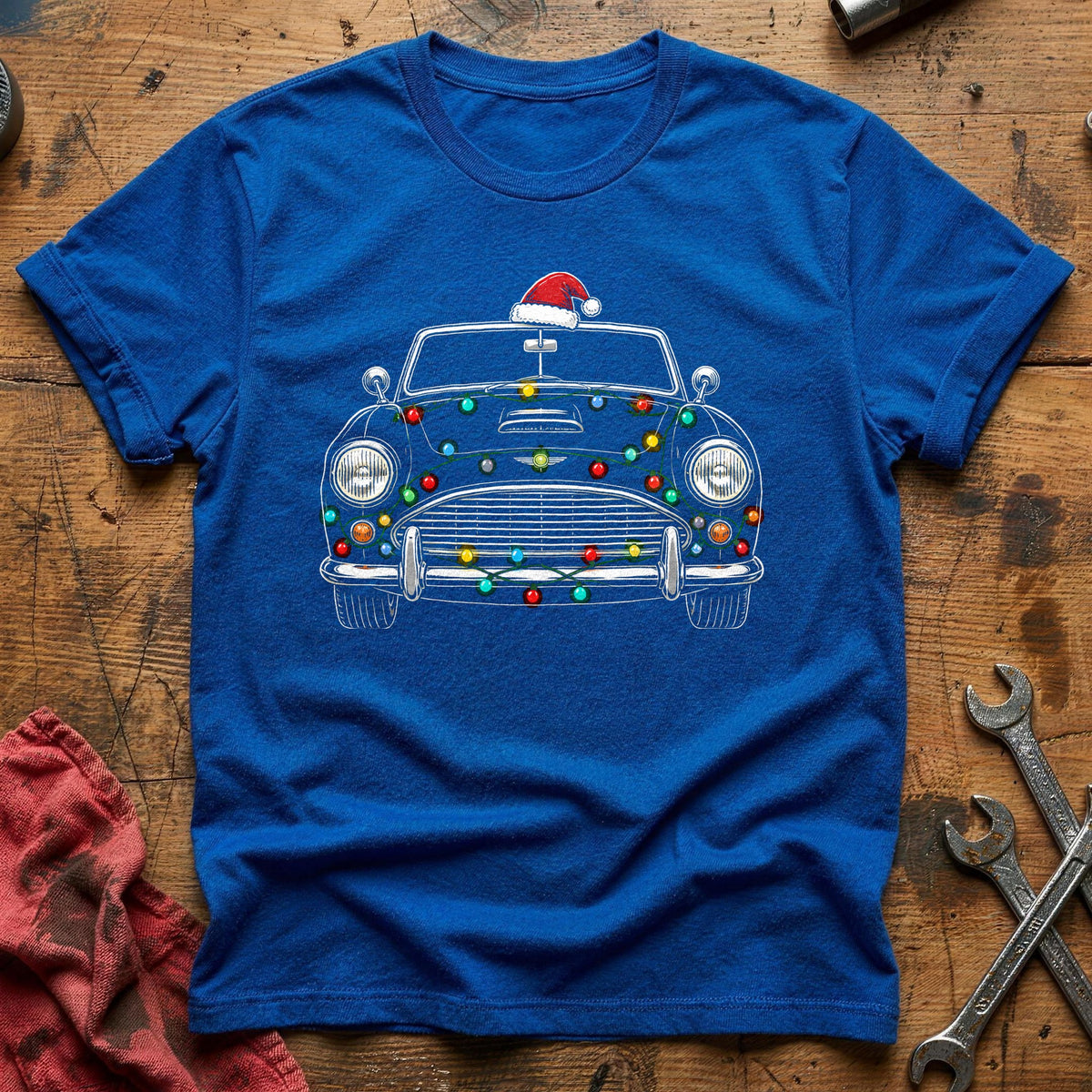 Convertible Christmas Lights 18 T-Shirt - Royal