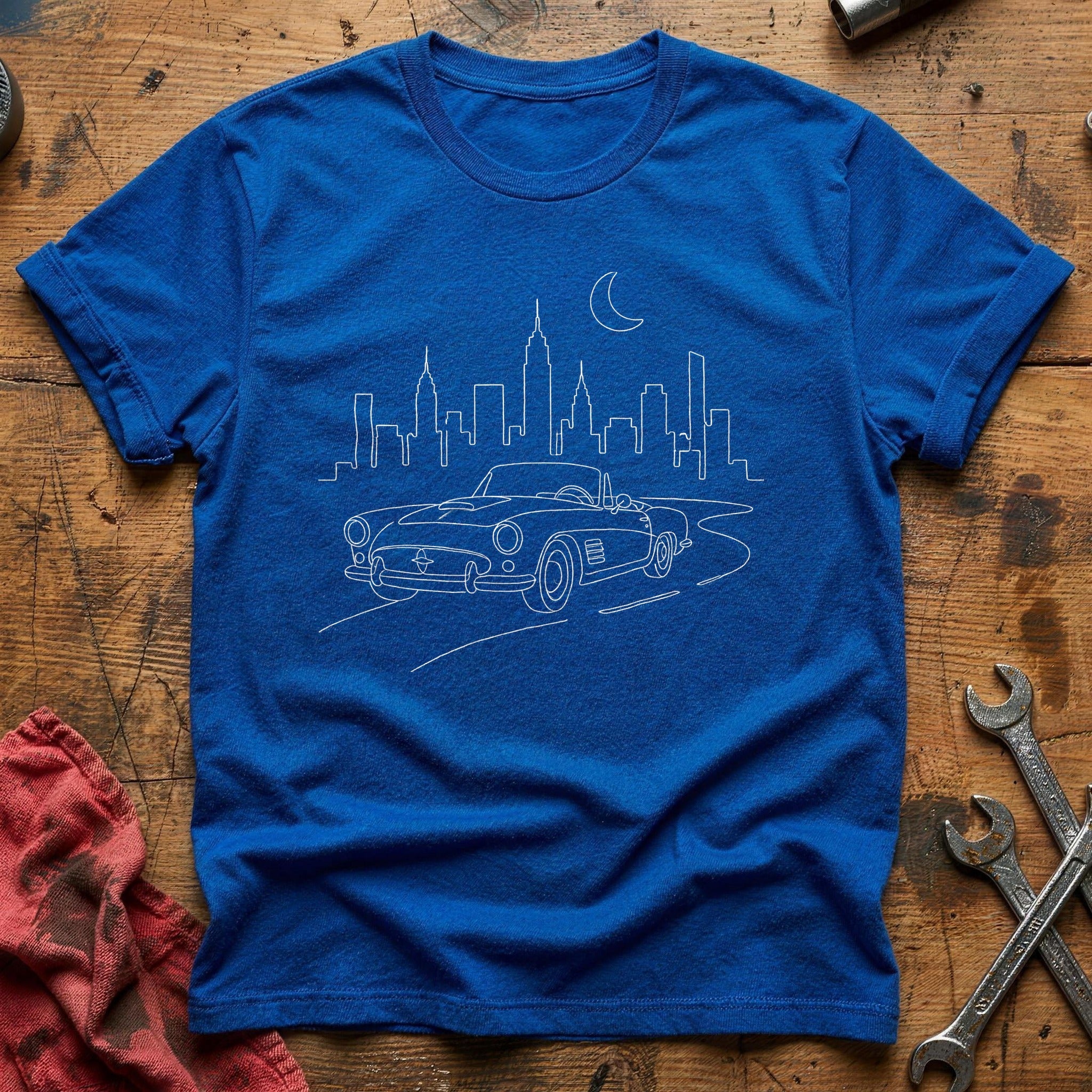 Convertible City Night 73 T-Shirt - Royal
