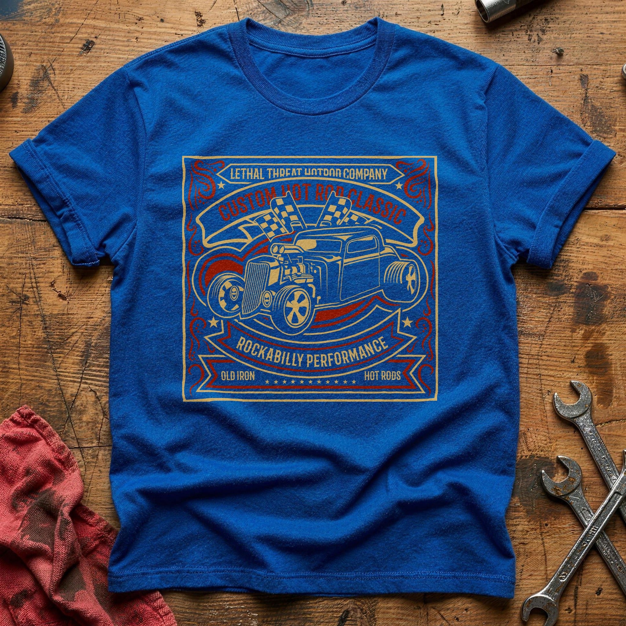 Custom hot rod classic T-Shirt - Royal