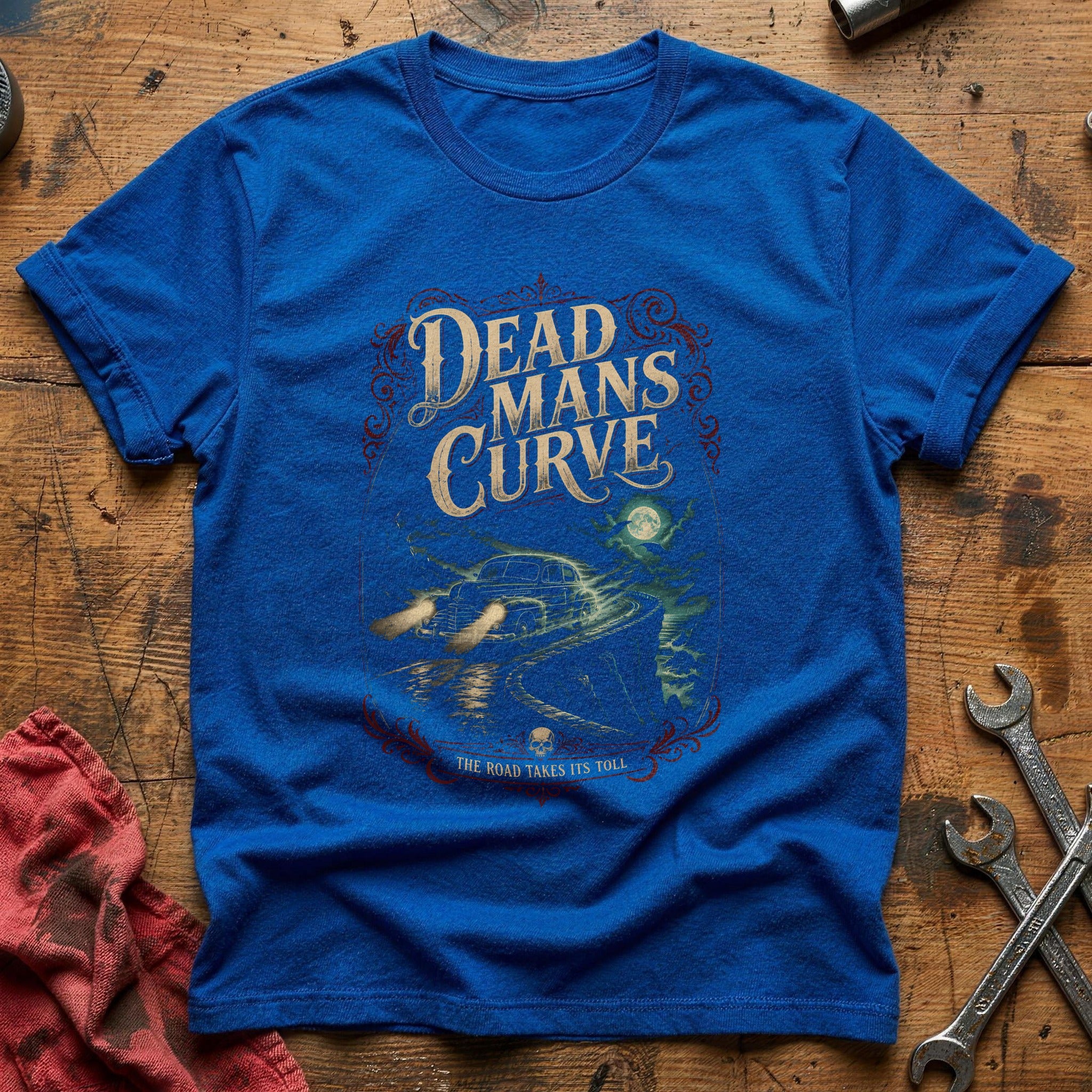 Dead Mans Curve 45 T-Shirt - Royal