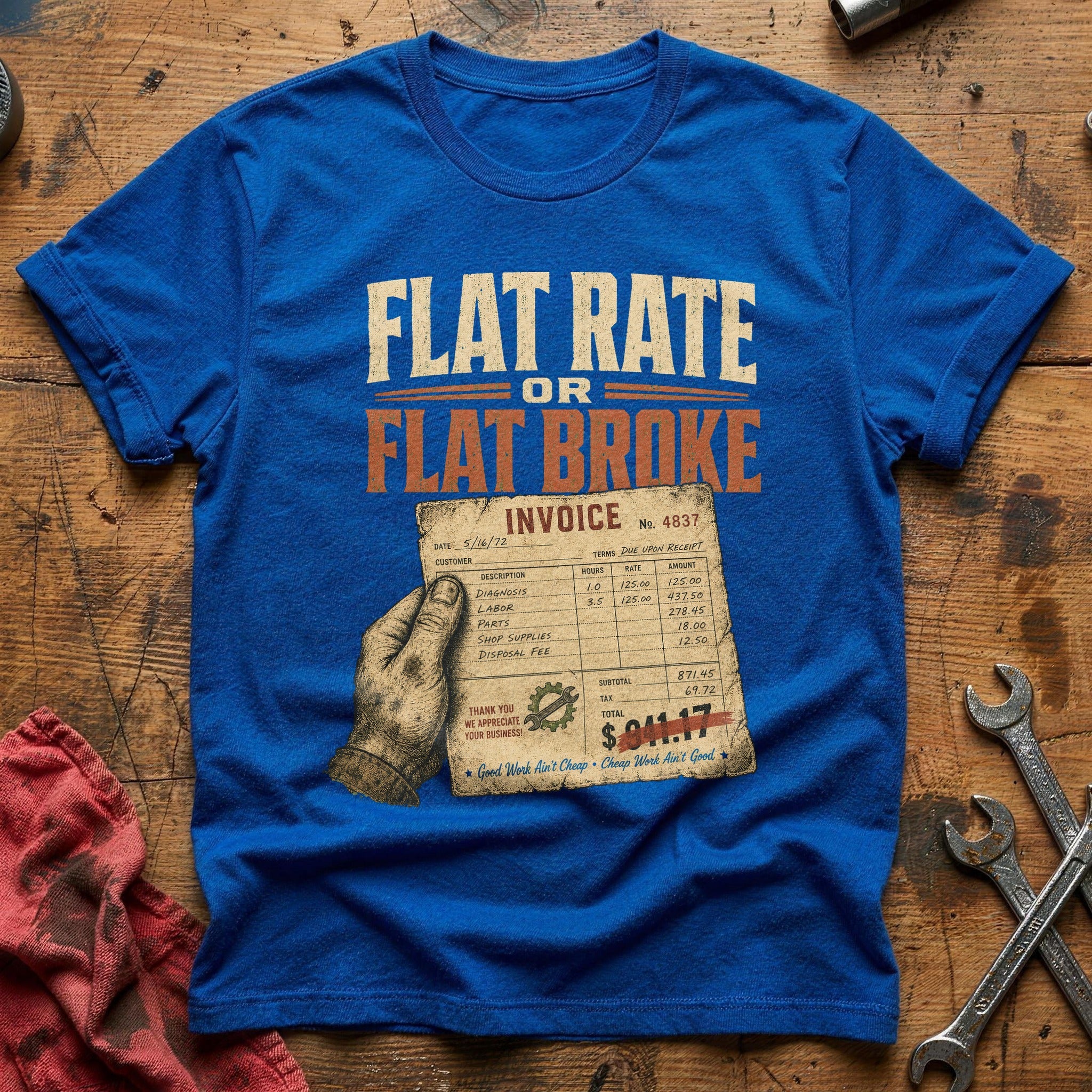 Diagnosis and Repair T-Shirt - Royal