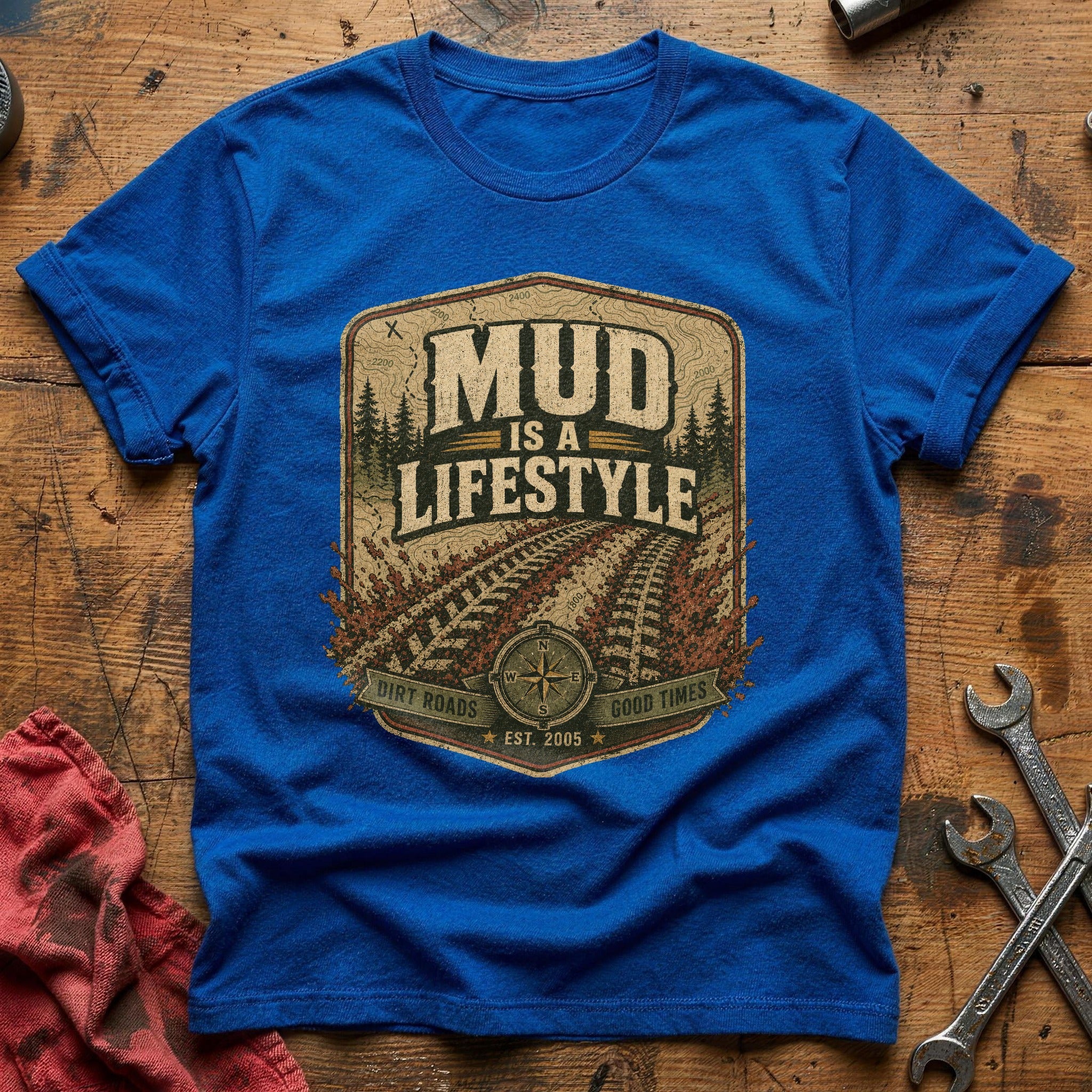 Dirt Roads, Good Times T-Shirt - Royal