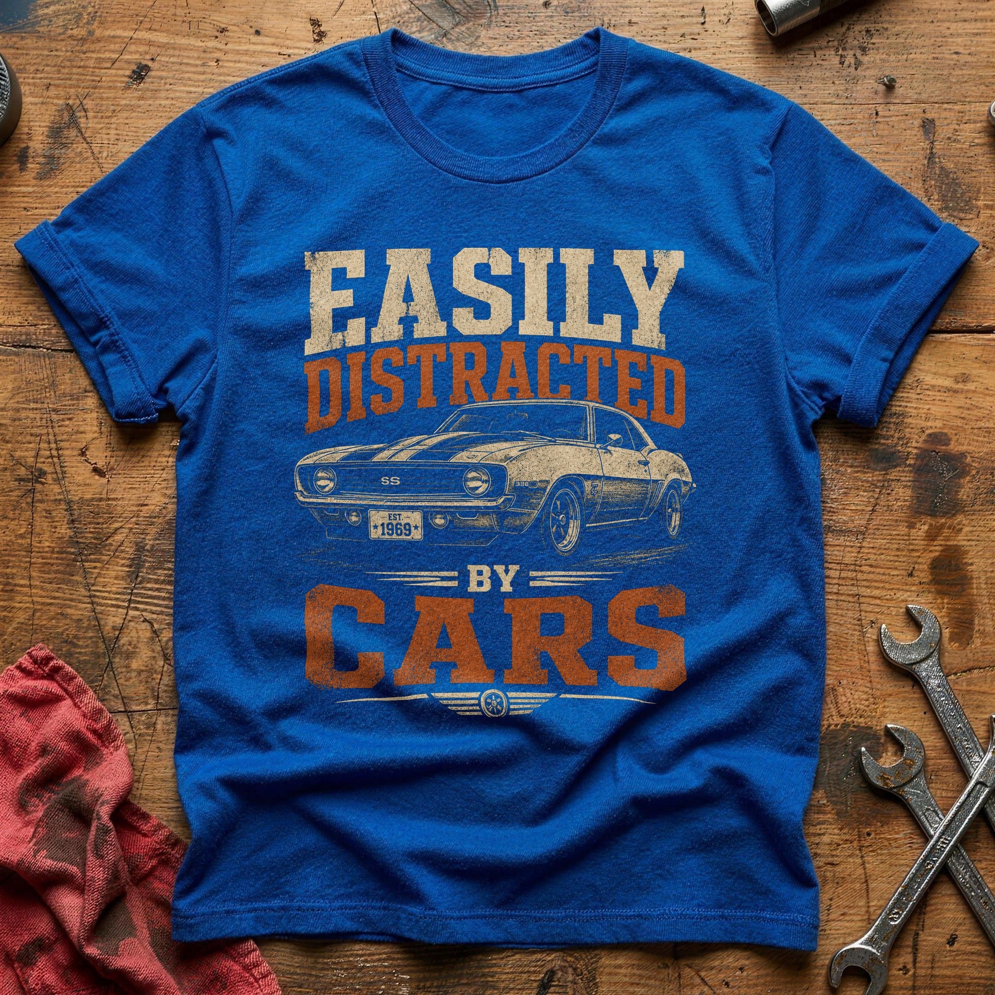 Distracted by Classics T-Shirt - Royal