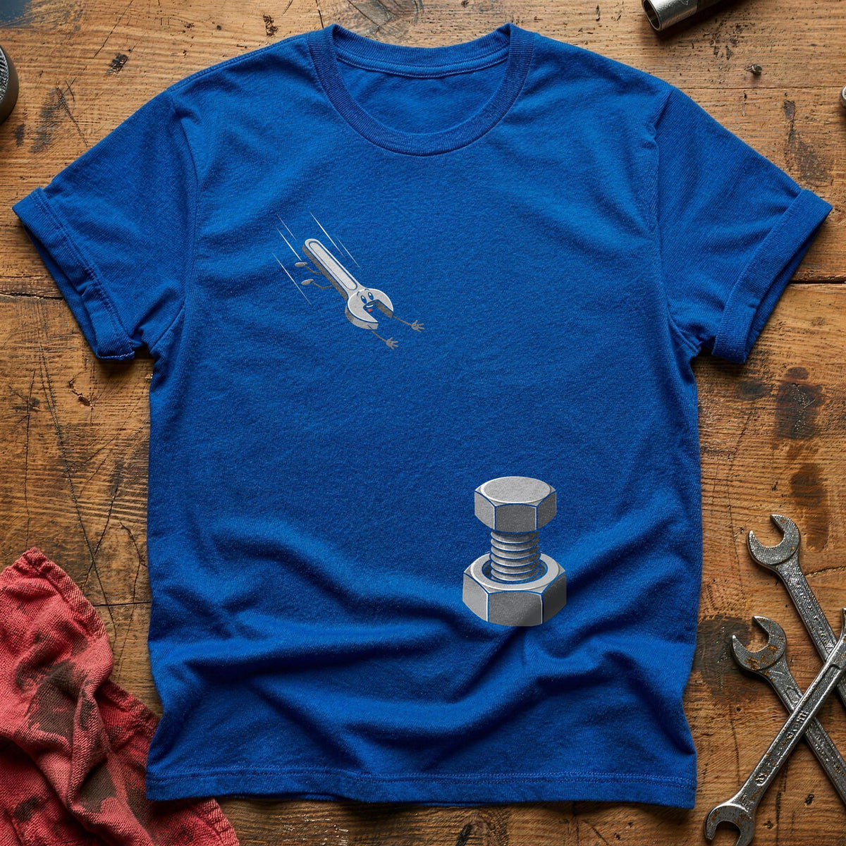 Diving Spanner Bolt 19 T-Shirt - Royal
