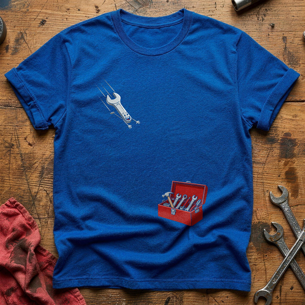 Diving Spanner Toolbox 26 T-Shirt - Royal
