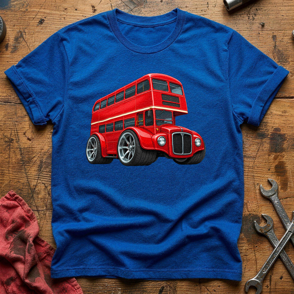 Double Decker Bus 27 T-Shirt - Royal