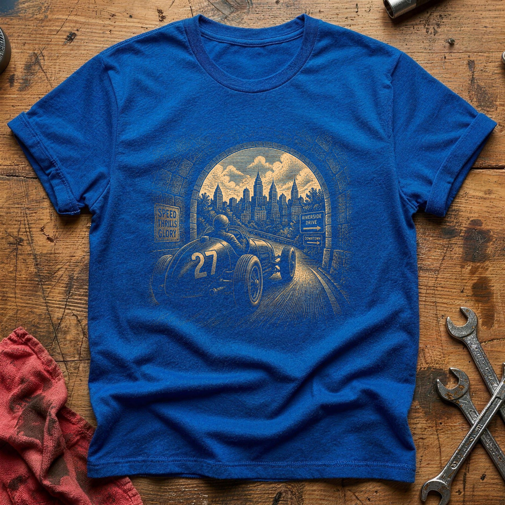 Downtown Glory Run T-Shirt - Royal