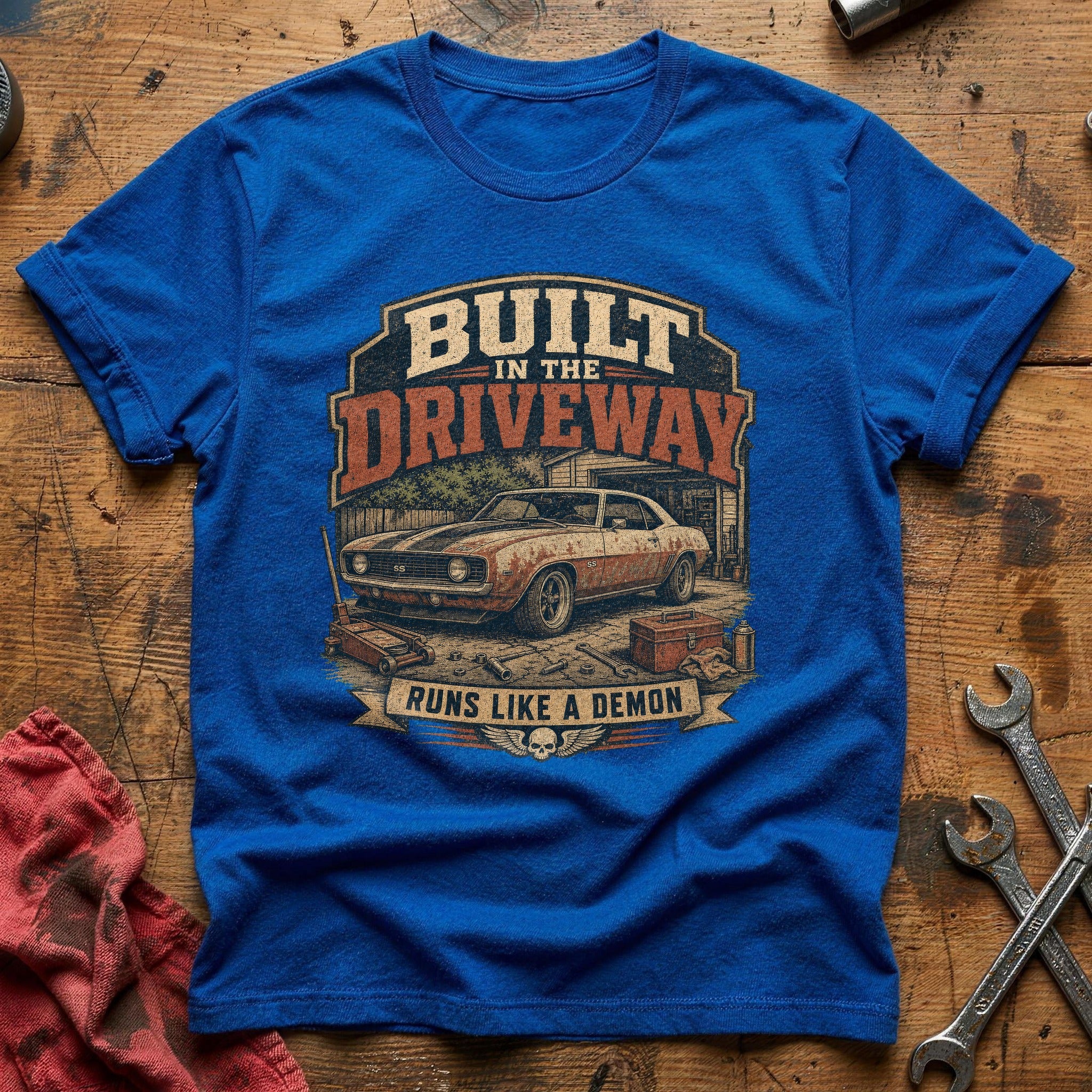 Driveway Demon T-Shirt - Royal
