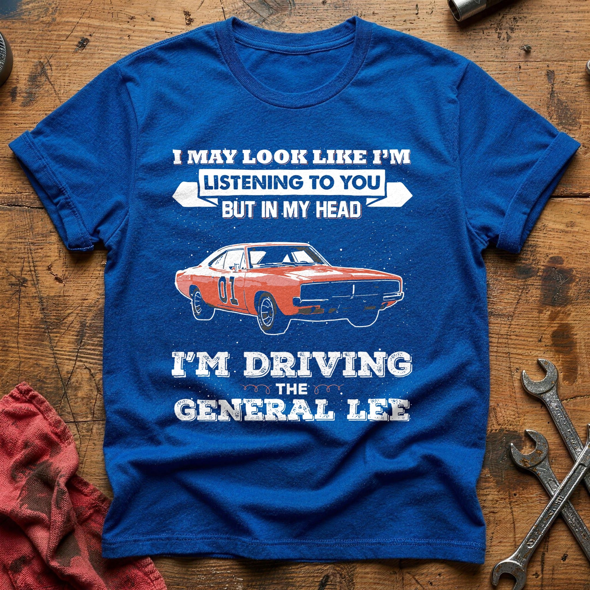 Driving general lee T-Shirt - Royal