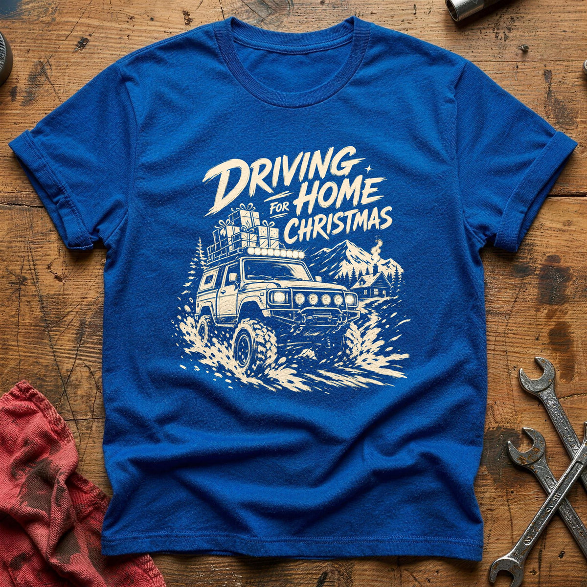 Driving Home For Christmas 1 T-Shirt - Royal