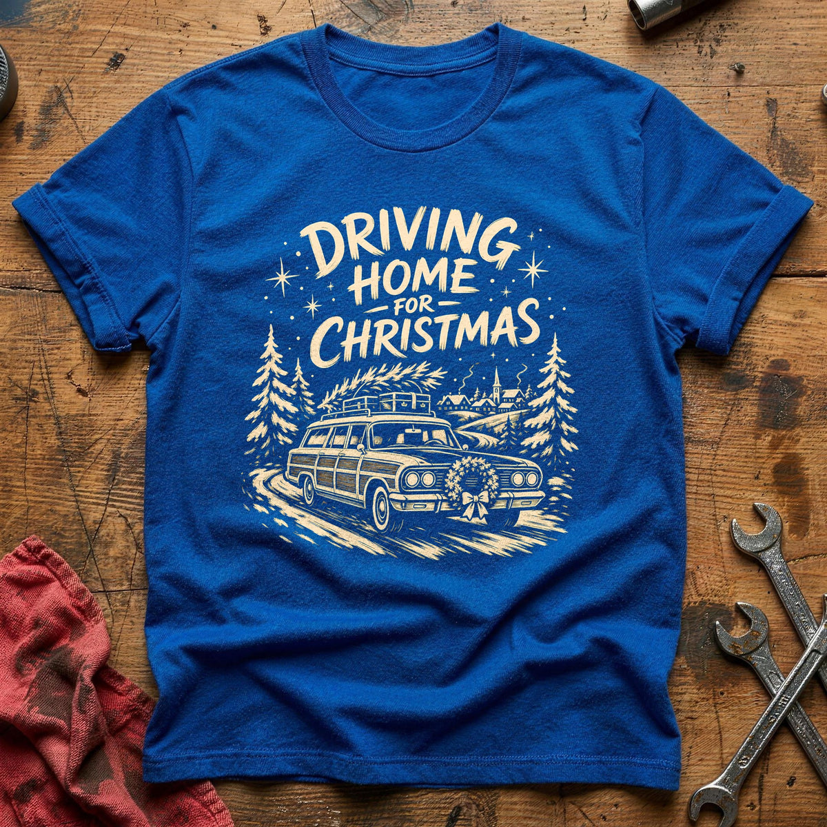 Driving Home For Christmas 15 T-Shirt - Royal
