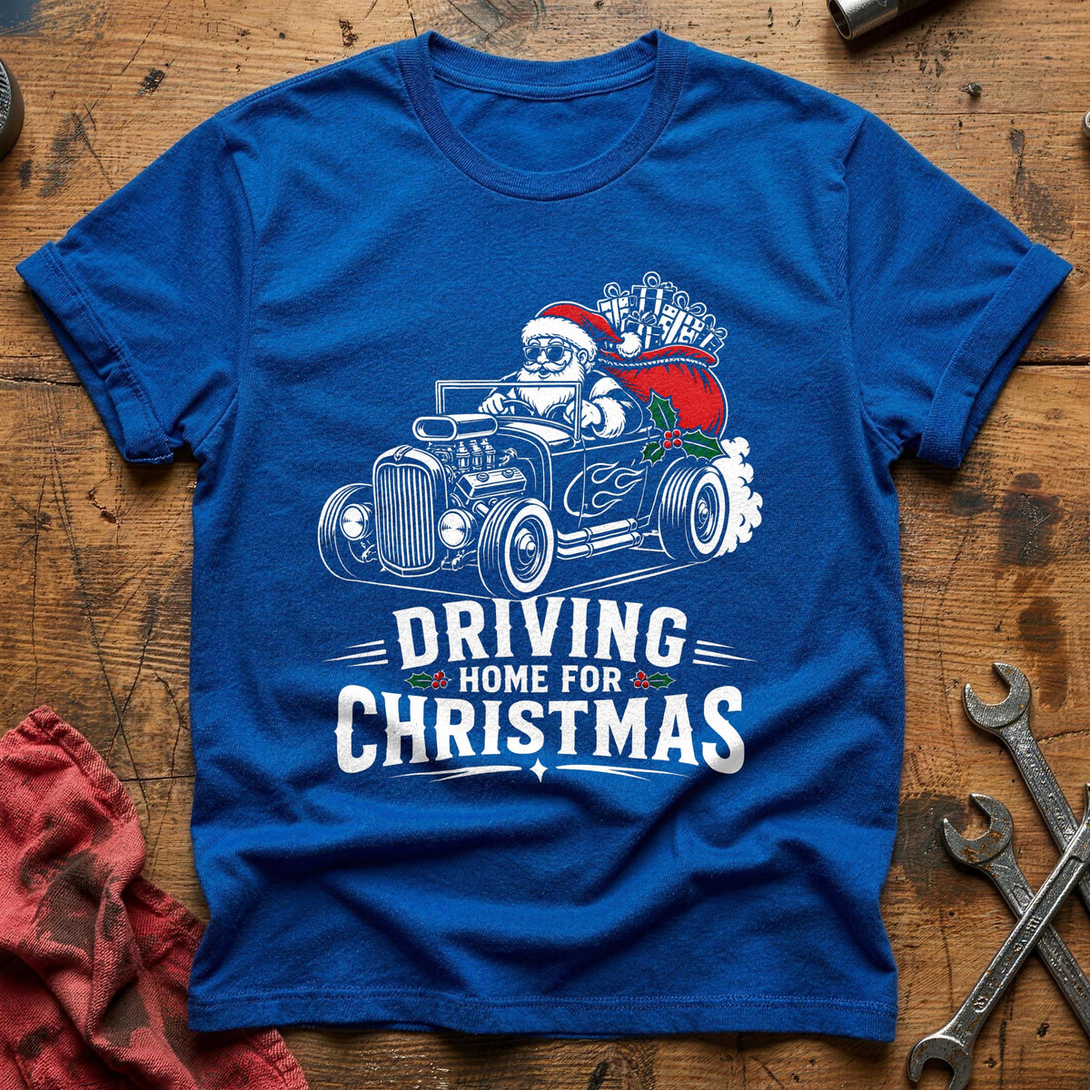 Driving Home For Christmas 3 T-Shirt - Royal