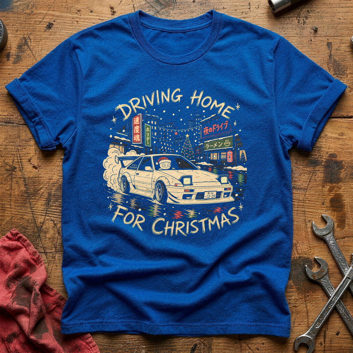 Driving Home For Christmas 5 T-Shirt - Royal