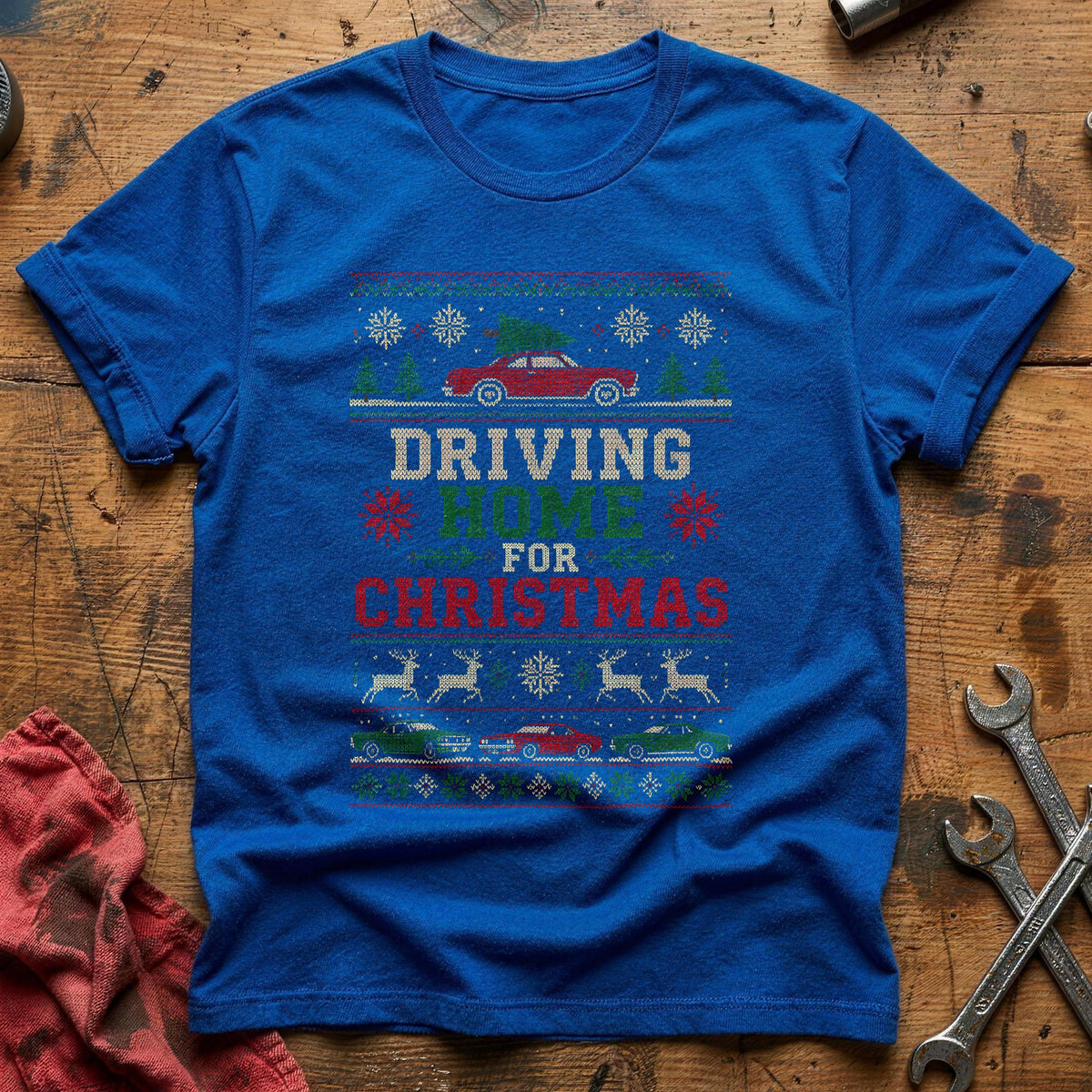 Driving Home Sweater 59 T-Shirt - Royal