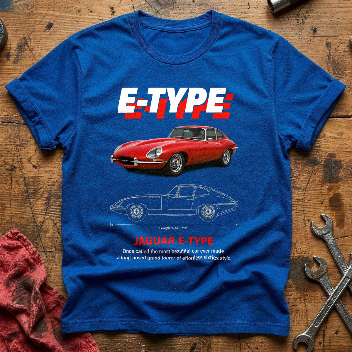 E Type 96 T-Shirt - Royal