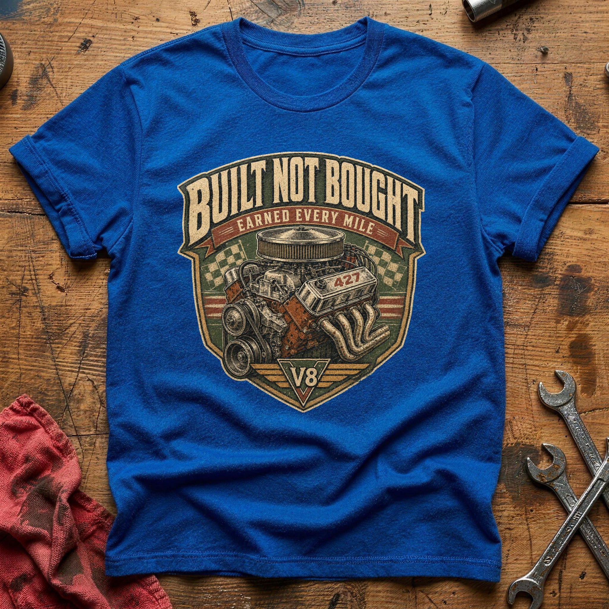 Earned Every Mile T-Shirt - Royal