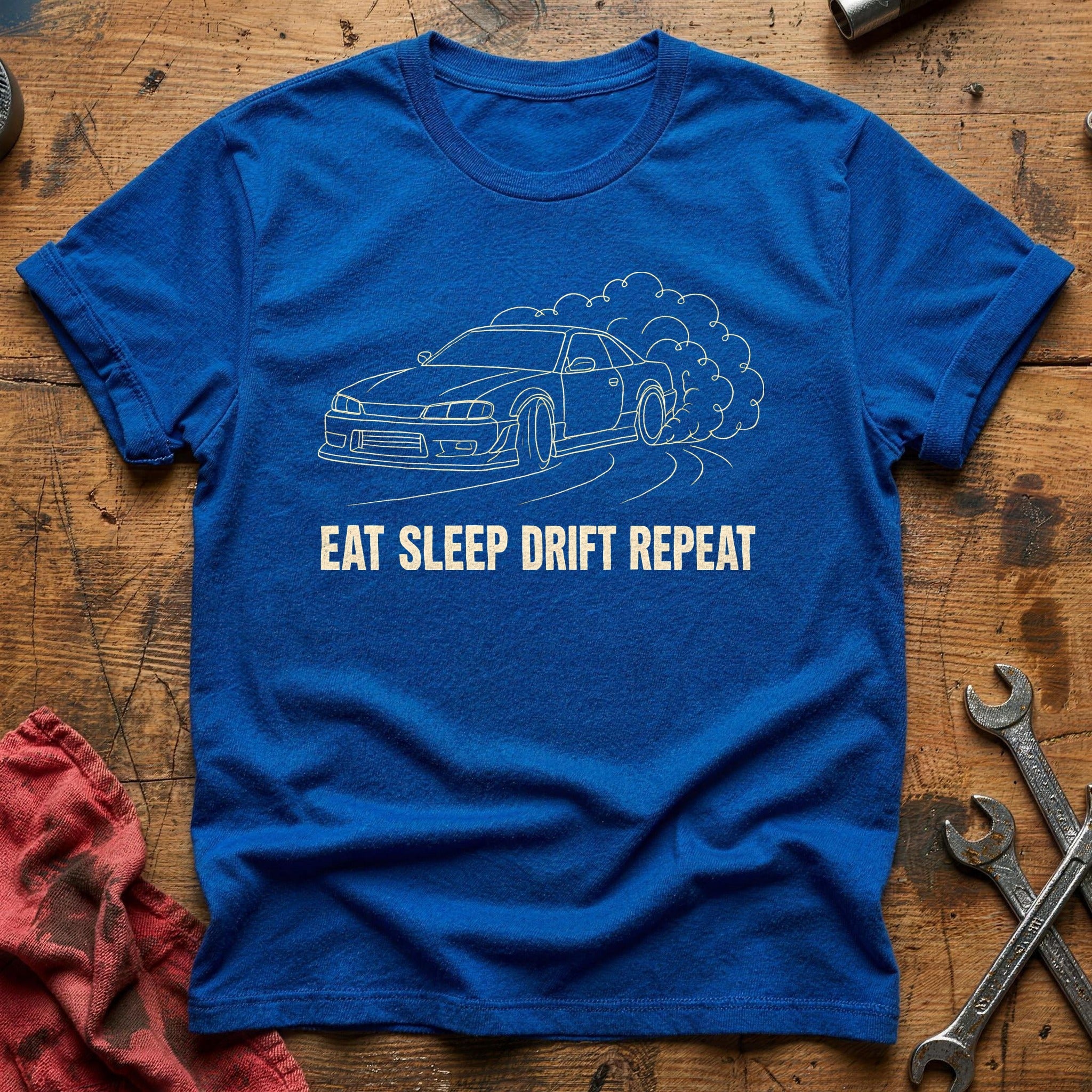 Eat Sleep Drift Repeat 26 T-Shirt - Royal