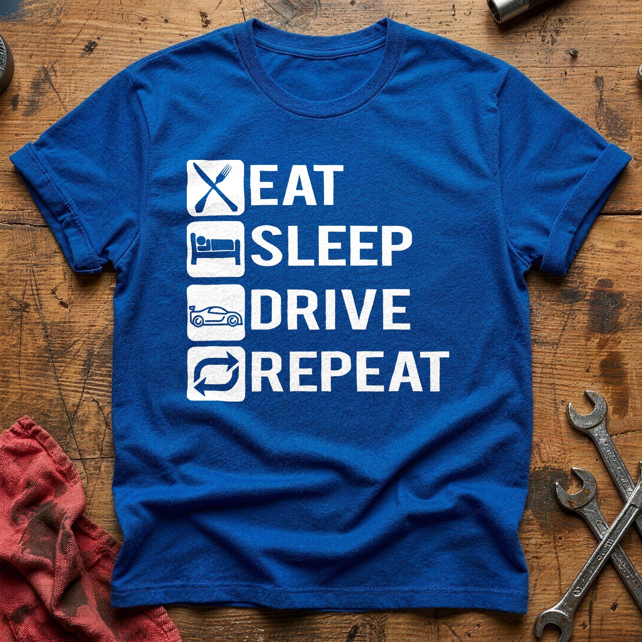 Eat sleep drive T-Shirt - Royal