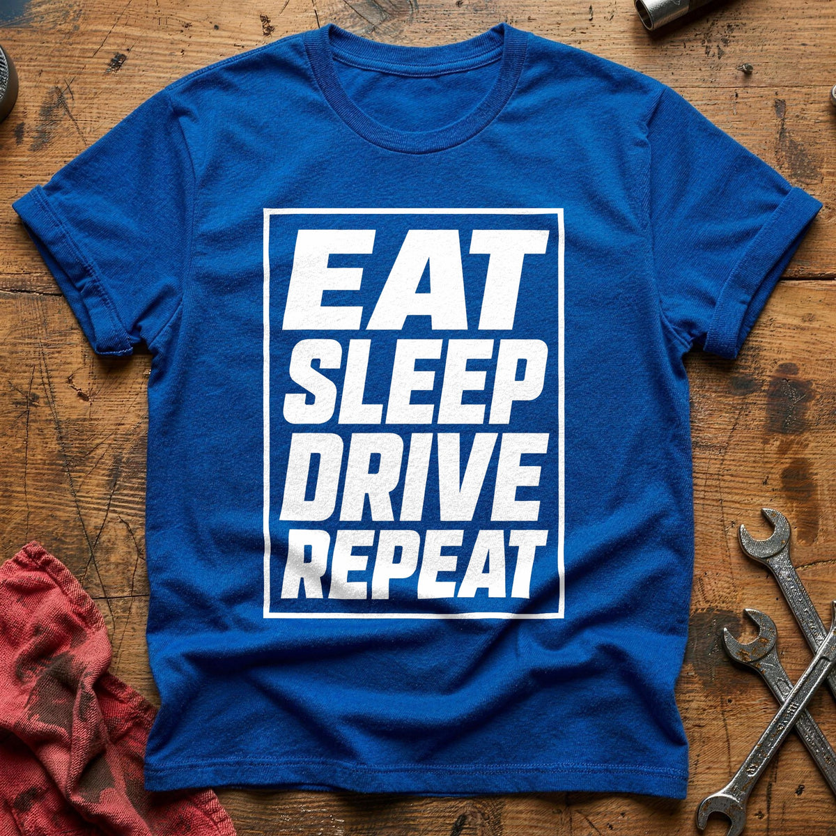 Eat Sleep Drive Repeat 93 T-Shirt - Royal
