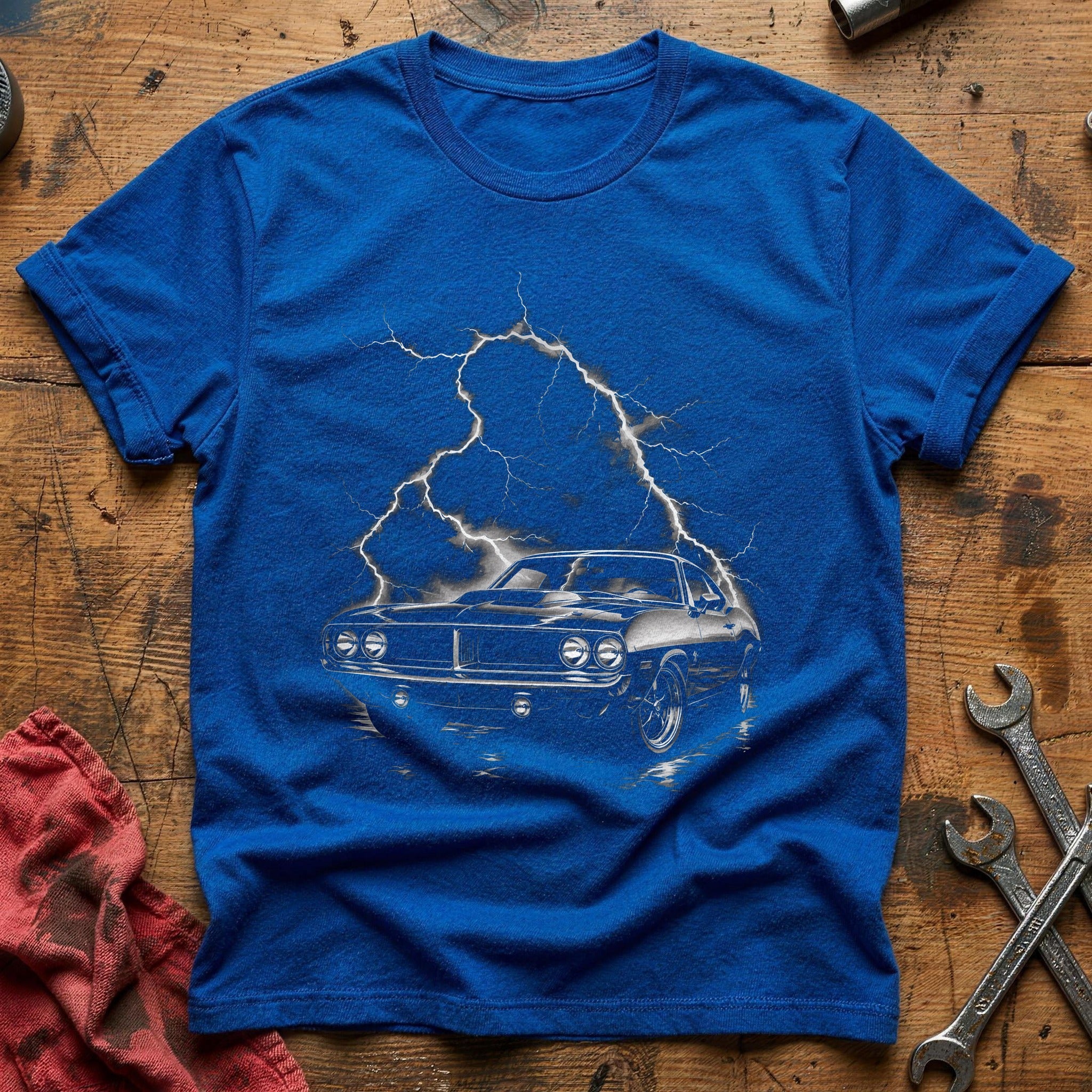Electric Muscle Car T-Shirt - Royal