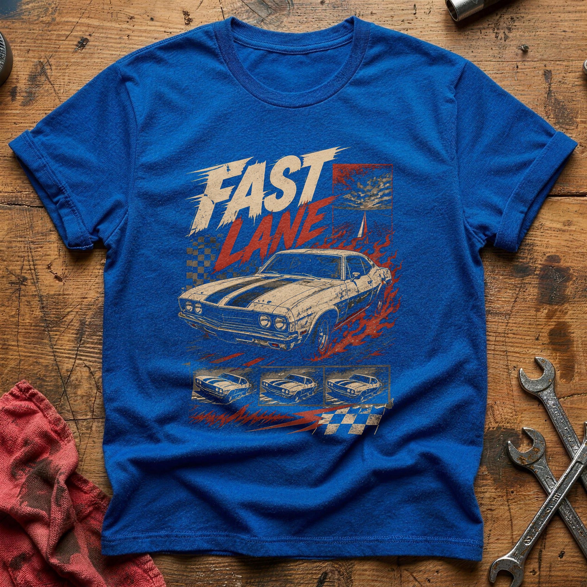 Fast Lane Legend T-Shirt - Royal