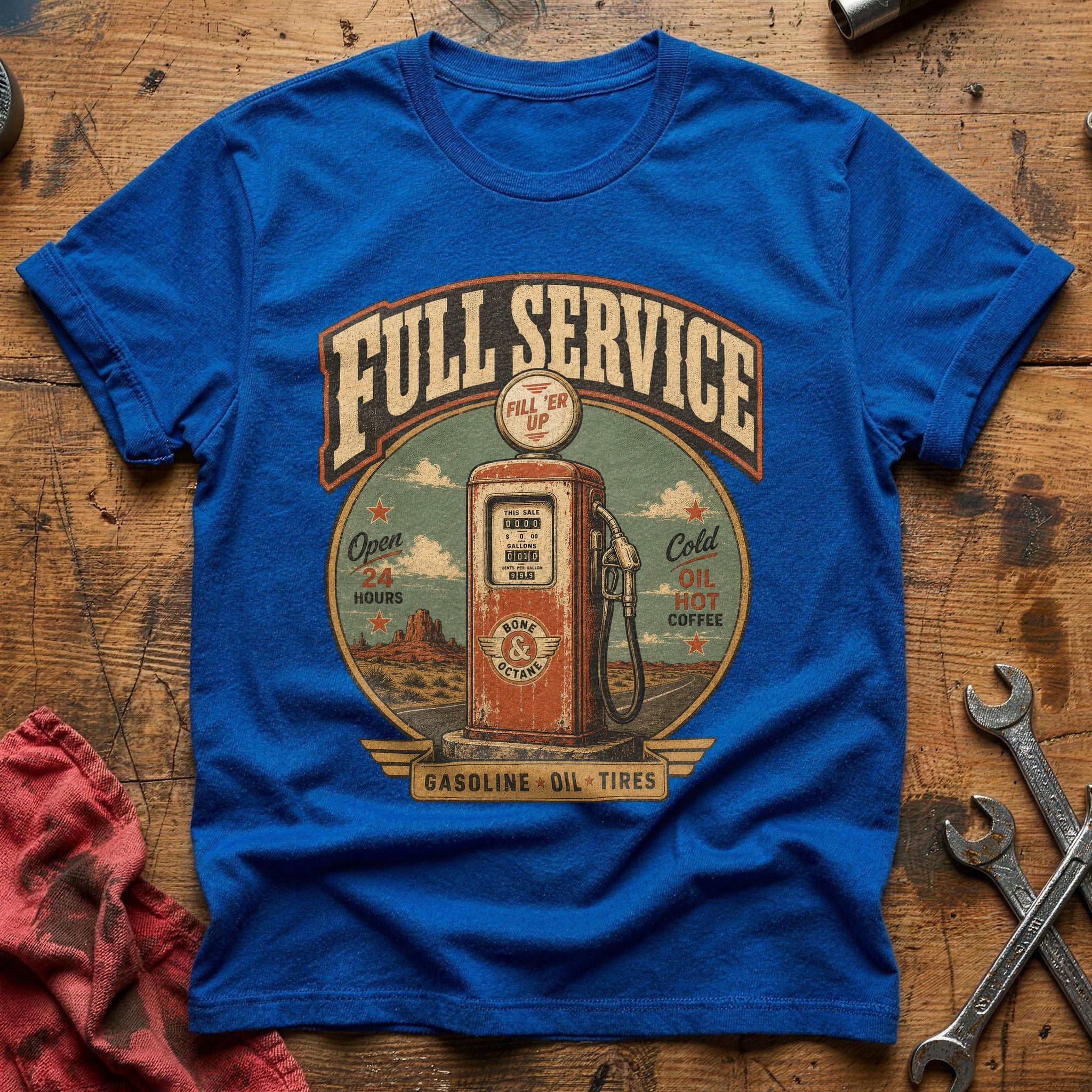 Fill 'Er Up T-Shirt - Royal