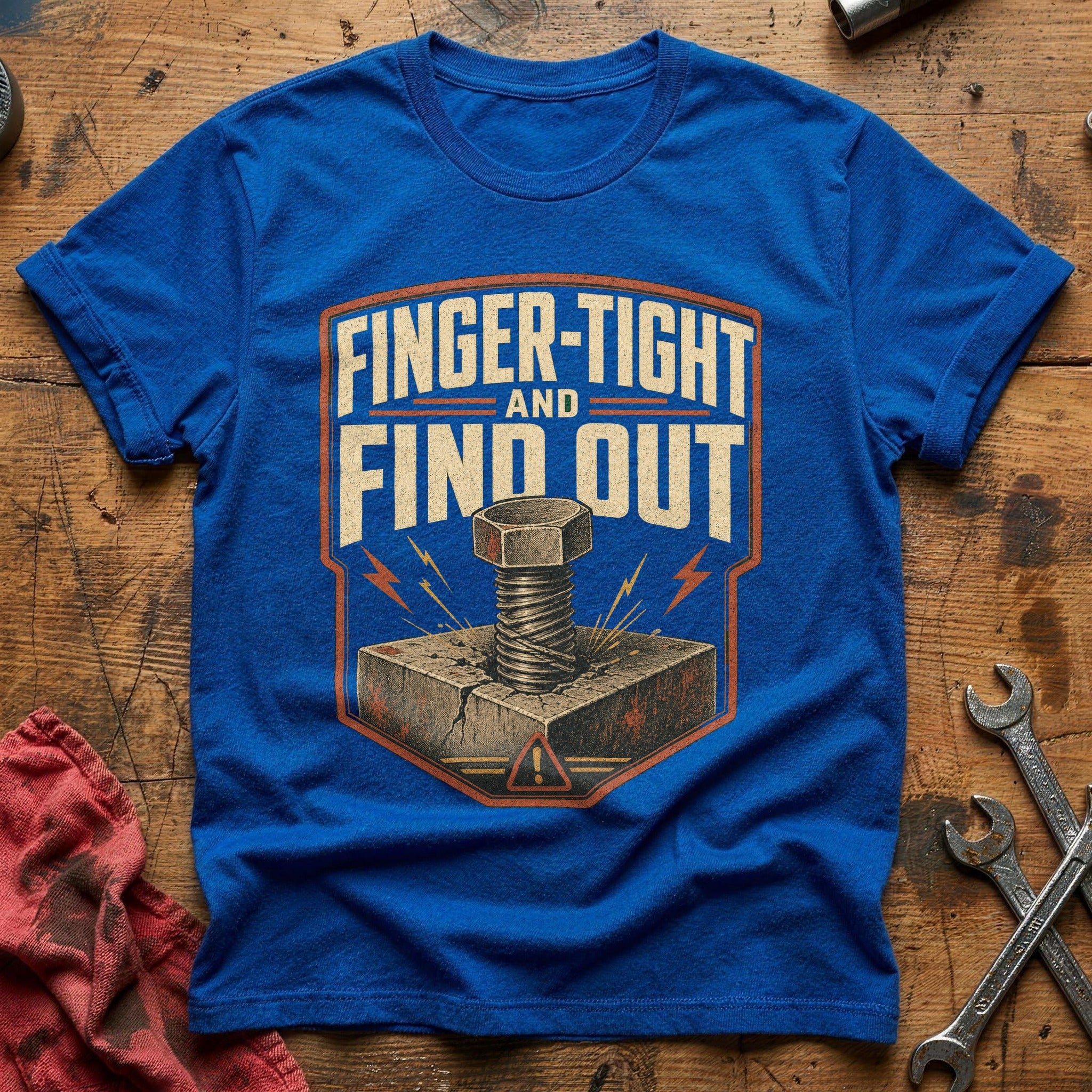 Finger Tight and Find Out T-Shirt - Royal