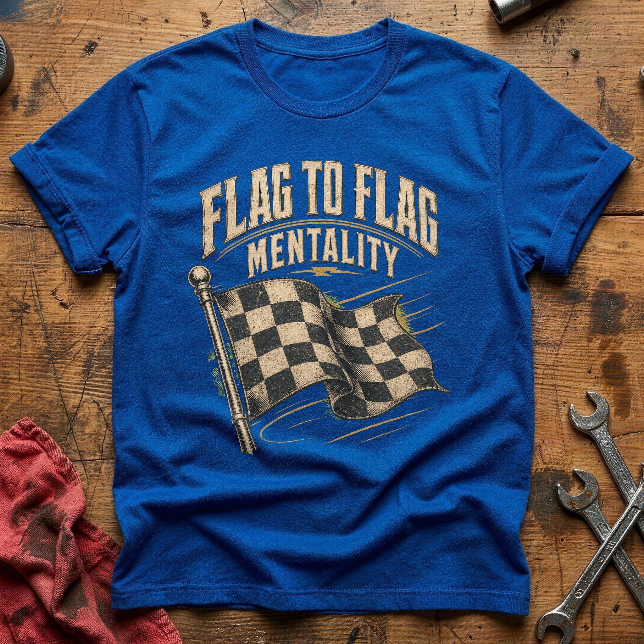 Flag to Flag Mentality T-Shirt - Royal