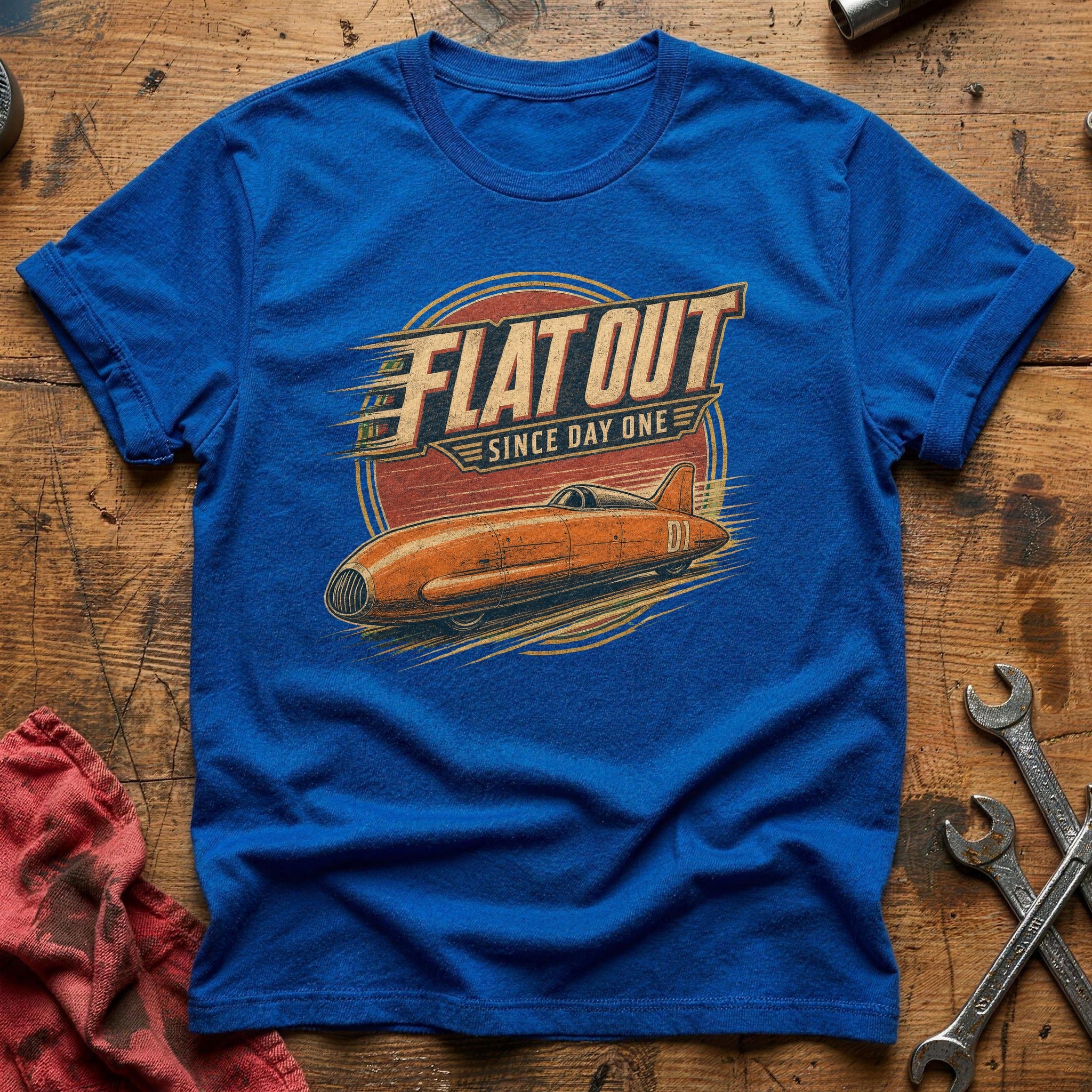 Flat Out Since Day One T-Shirt - Royal