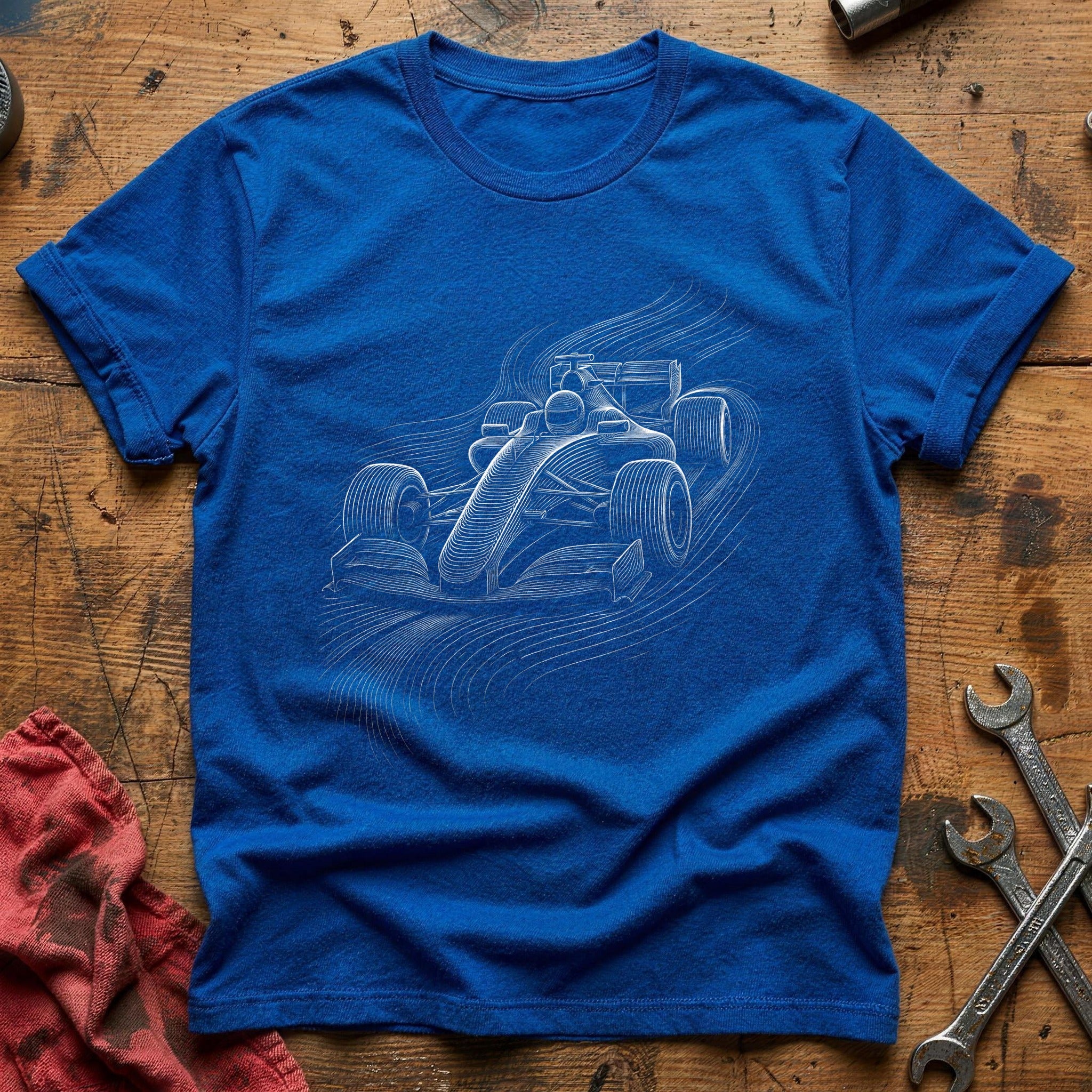 Full Throttle Sketch T-Shirt - Royal