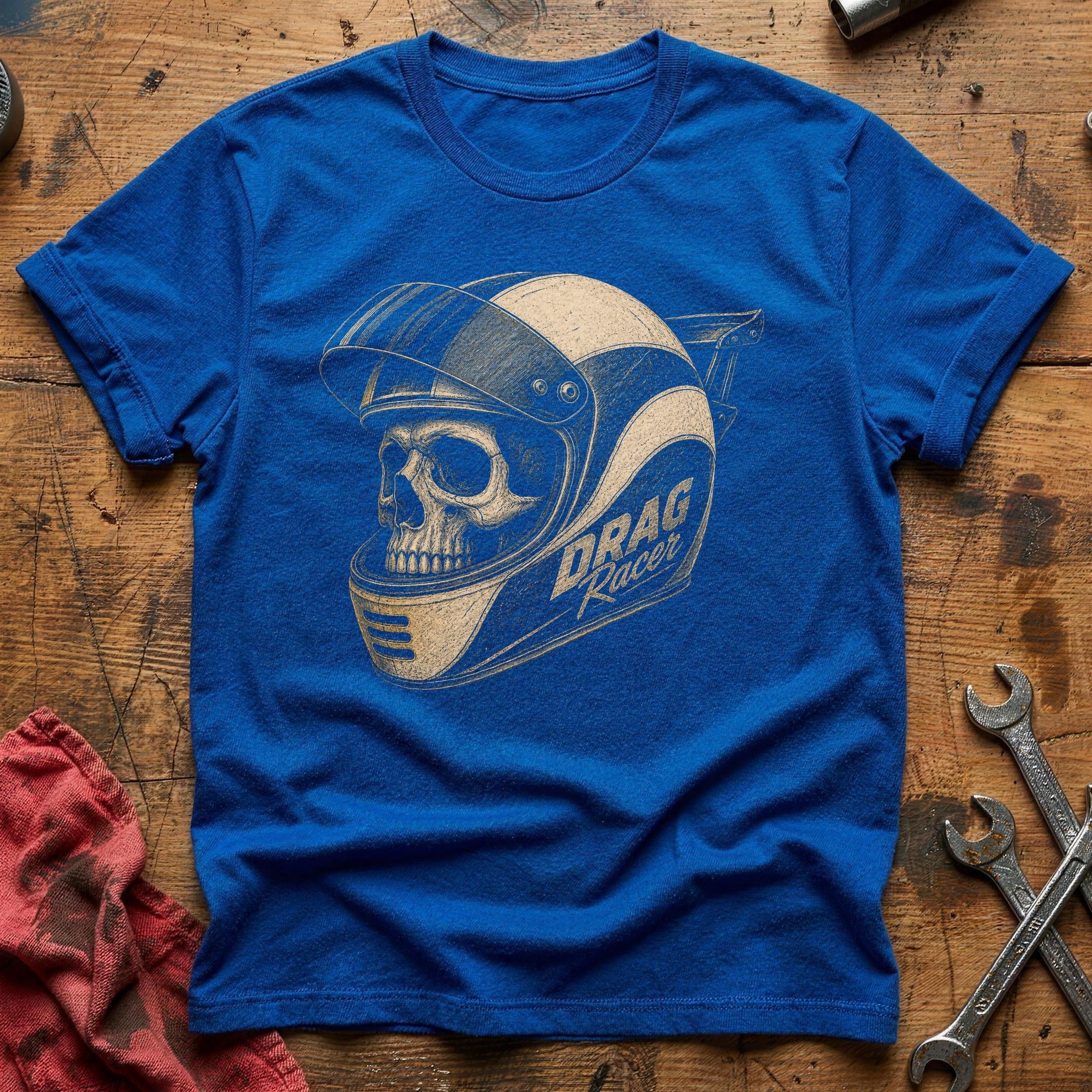 Full Throttle Skull T-Shirt - Royal