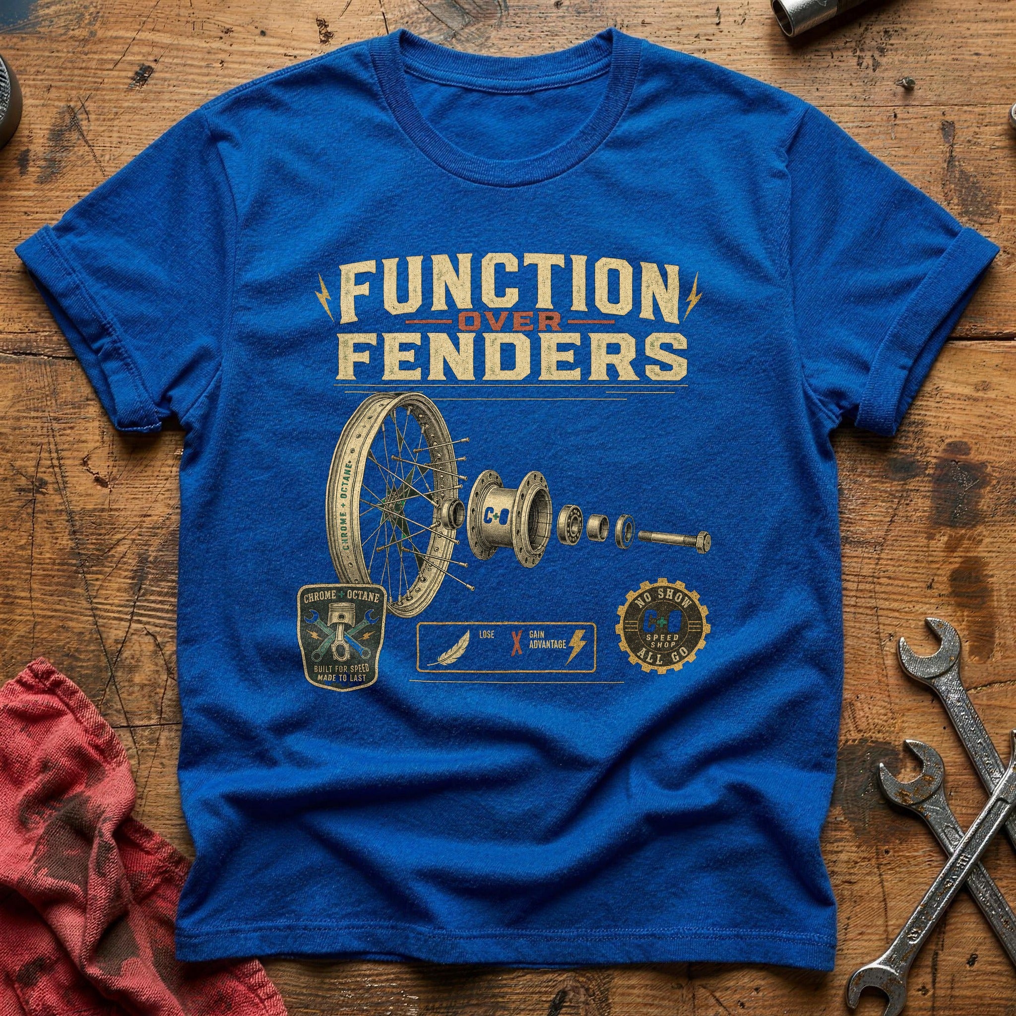Function Over Fenders T-Shirt - Royal