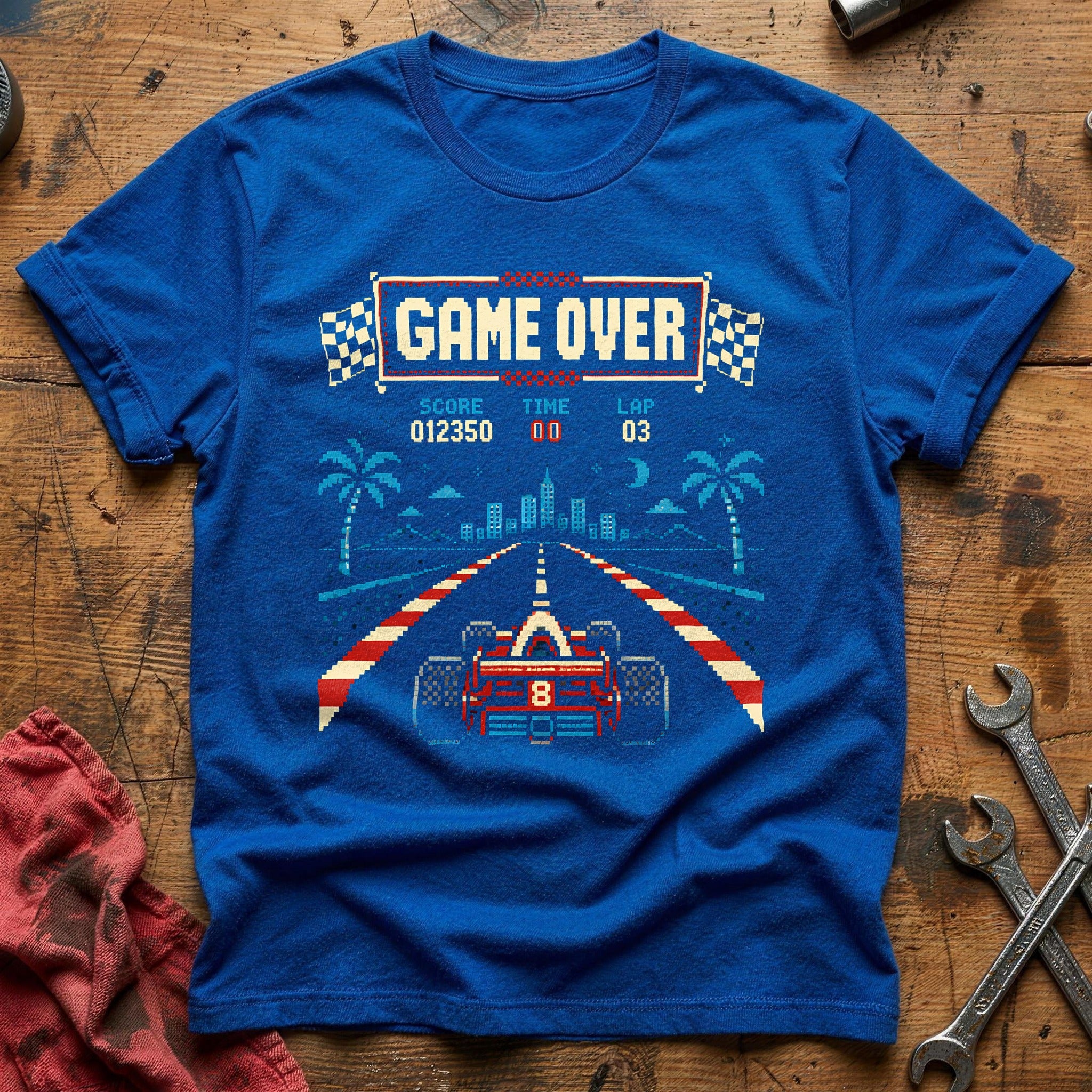 Game Over Arcade T-Shirt - Royal