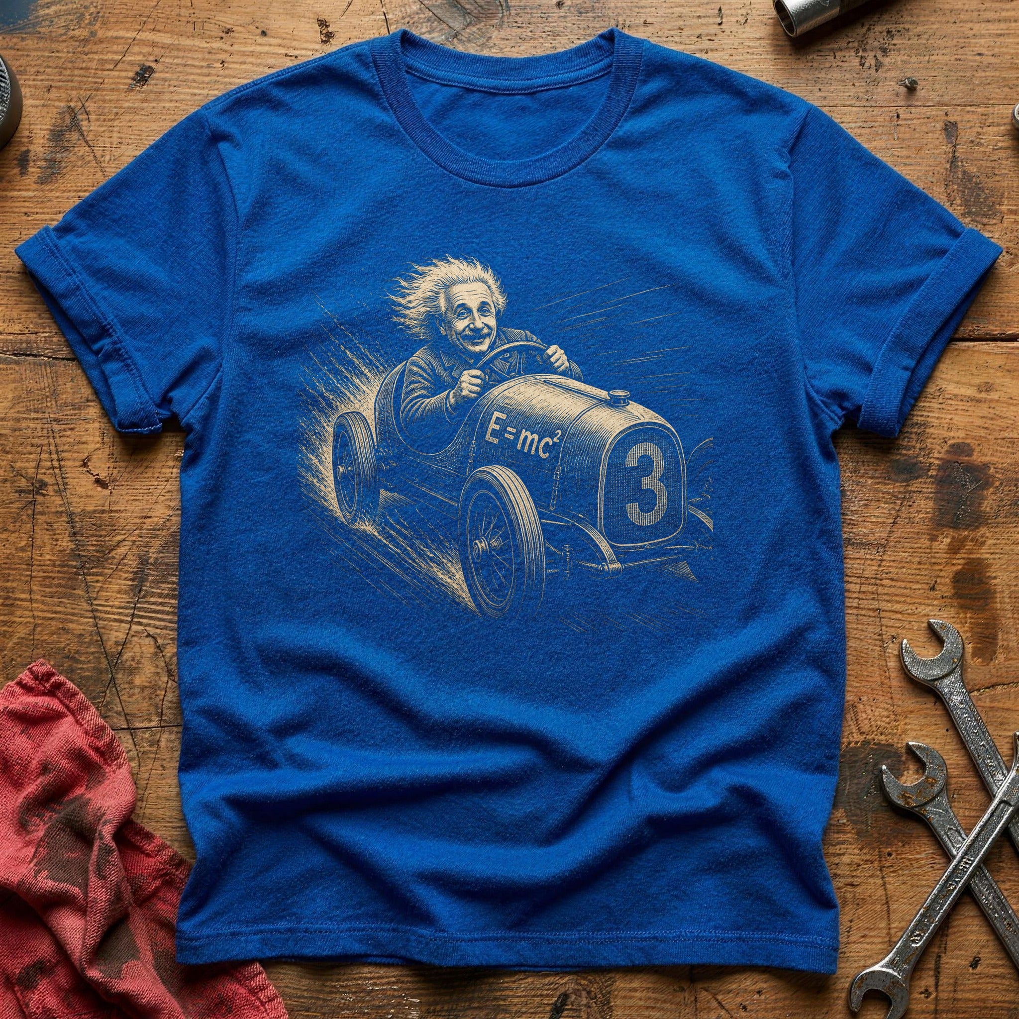 Genius at Full Throttle T-Shirt - Royal