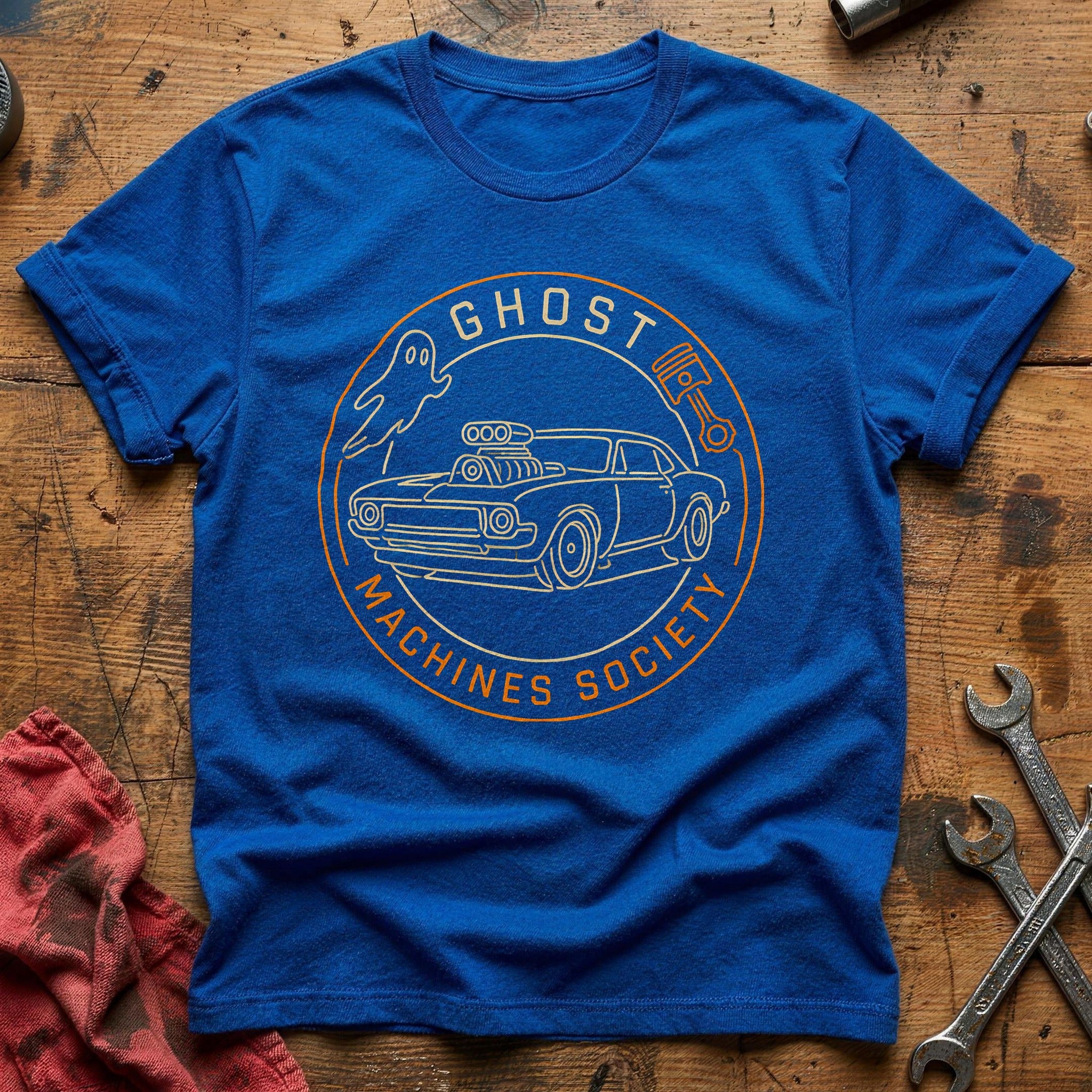 Ghost Machines Society 35 T-Shirt - Royal