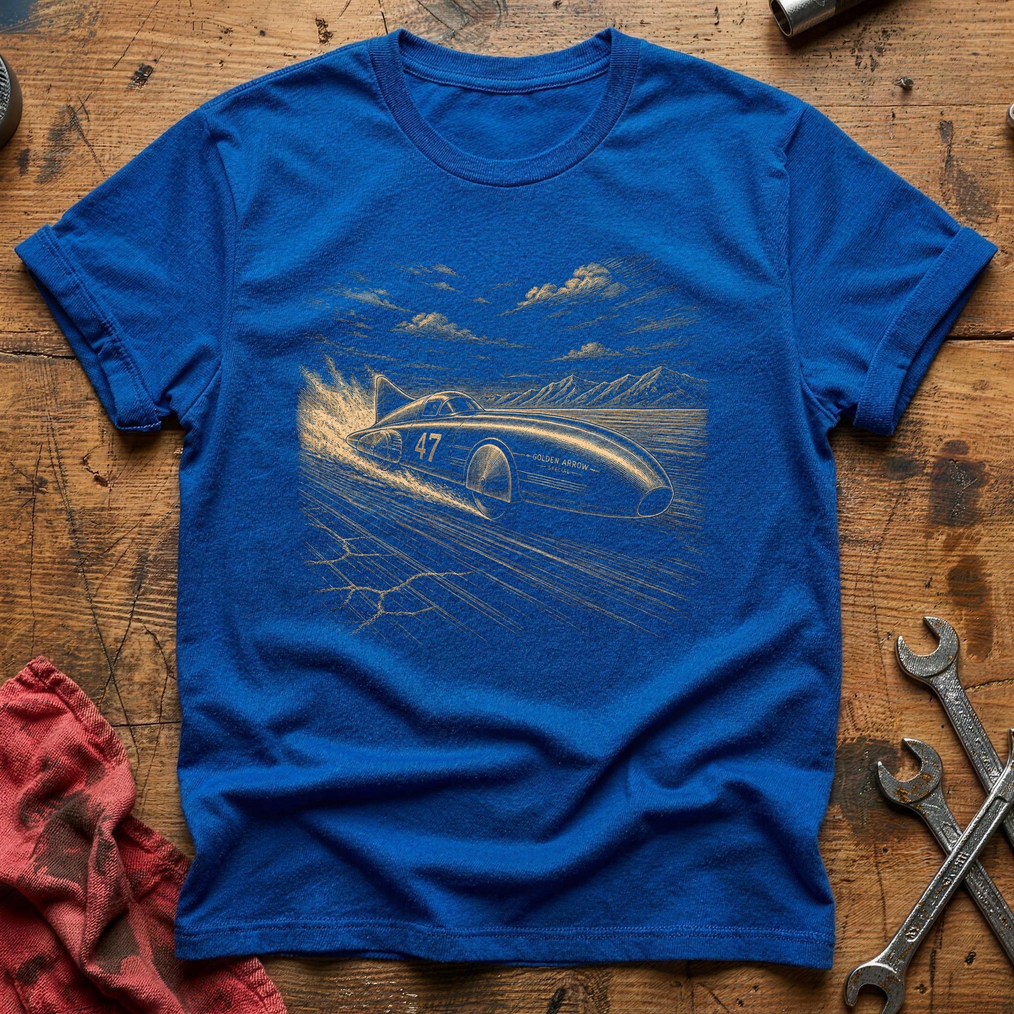 Golden Arrow Run T-Shirt - Royal
