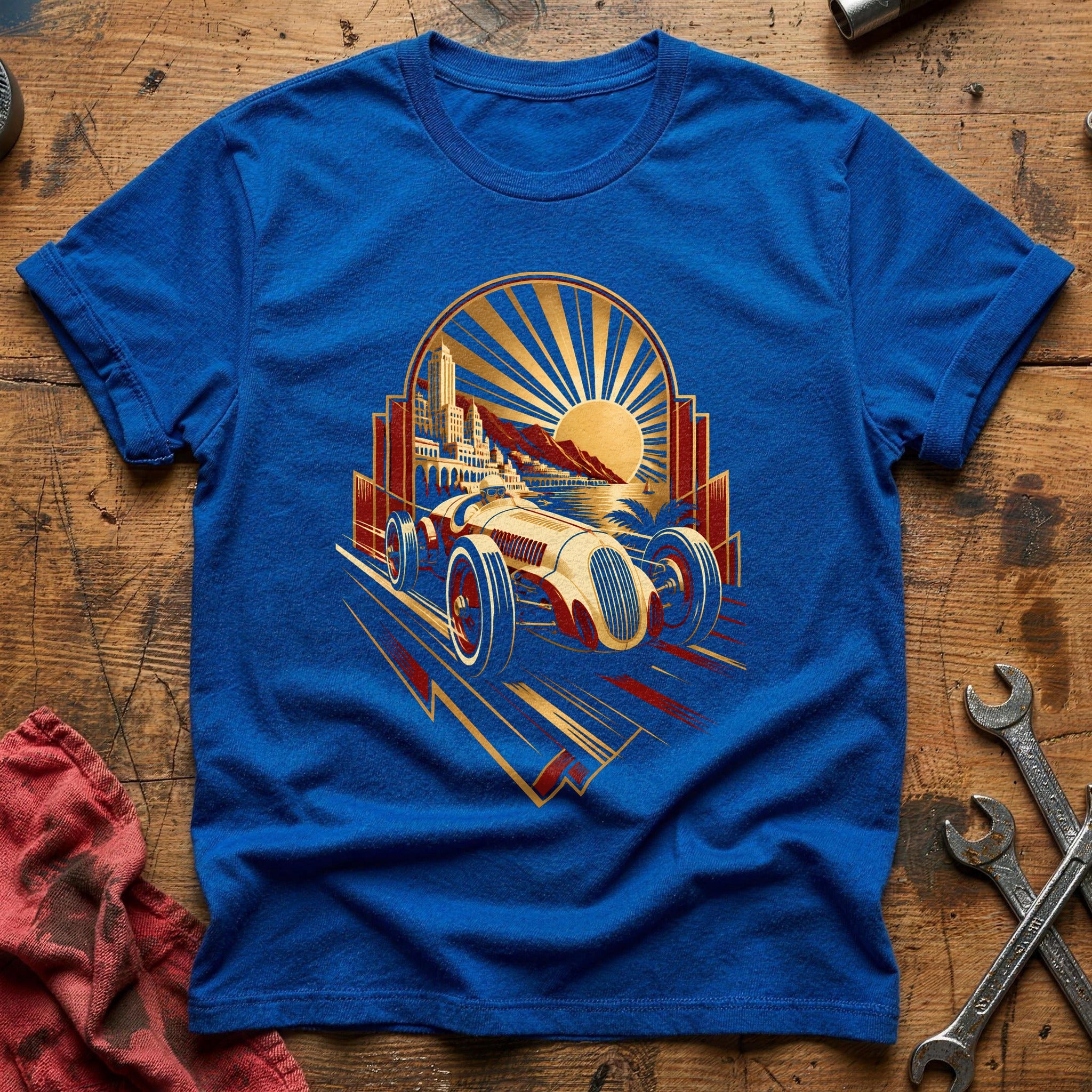 Golden Hour Racer T-Shirt - Royal