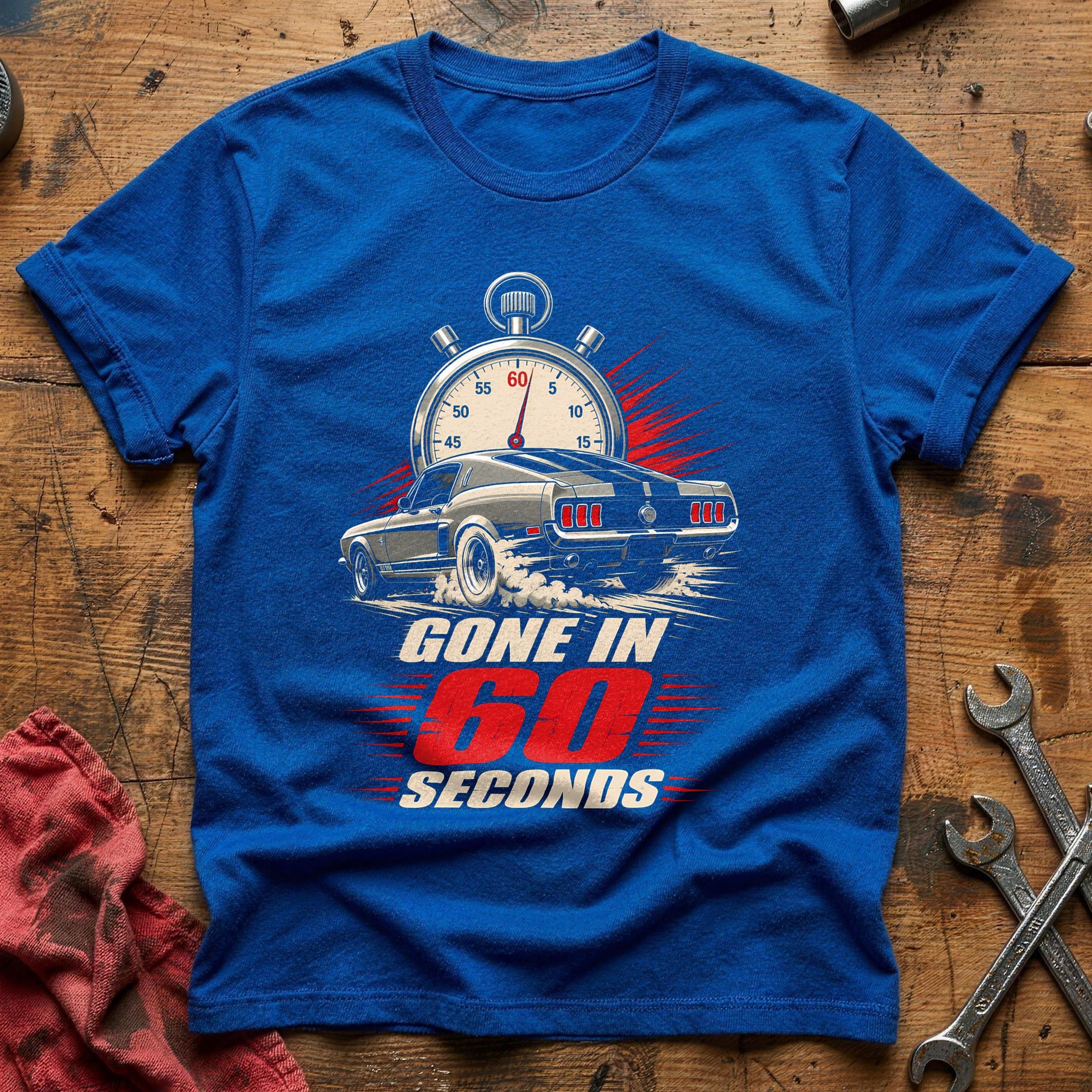 Gone In 60 Seconds 55 T-Shirt - Royal