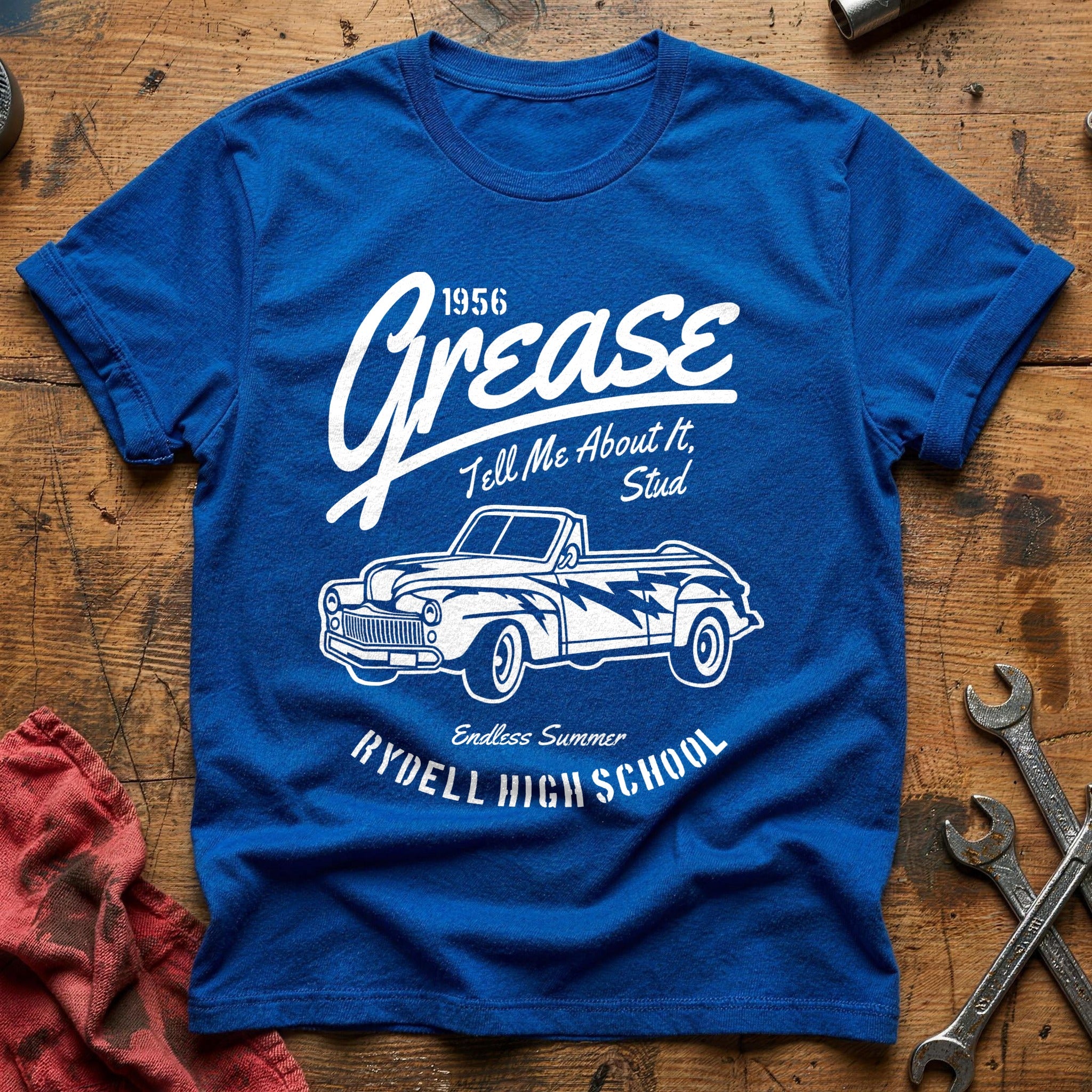 Grease rydell high car T-Shirt - Royal