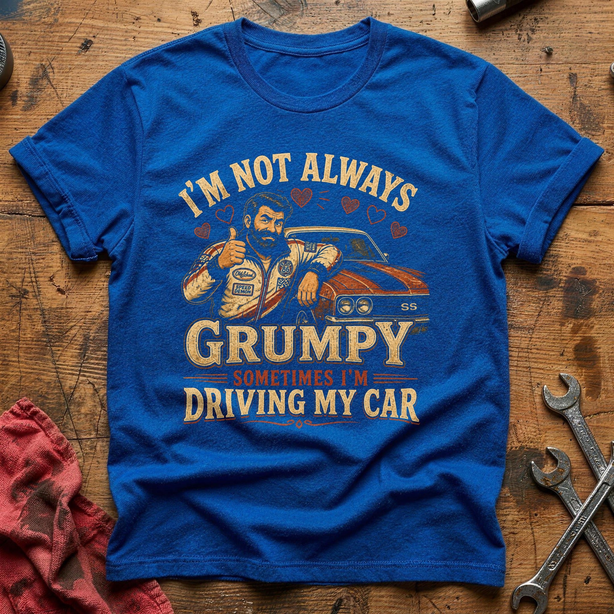 Grumpy & Gassed T-Shirt - Royal