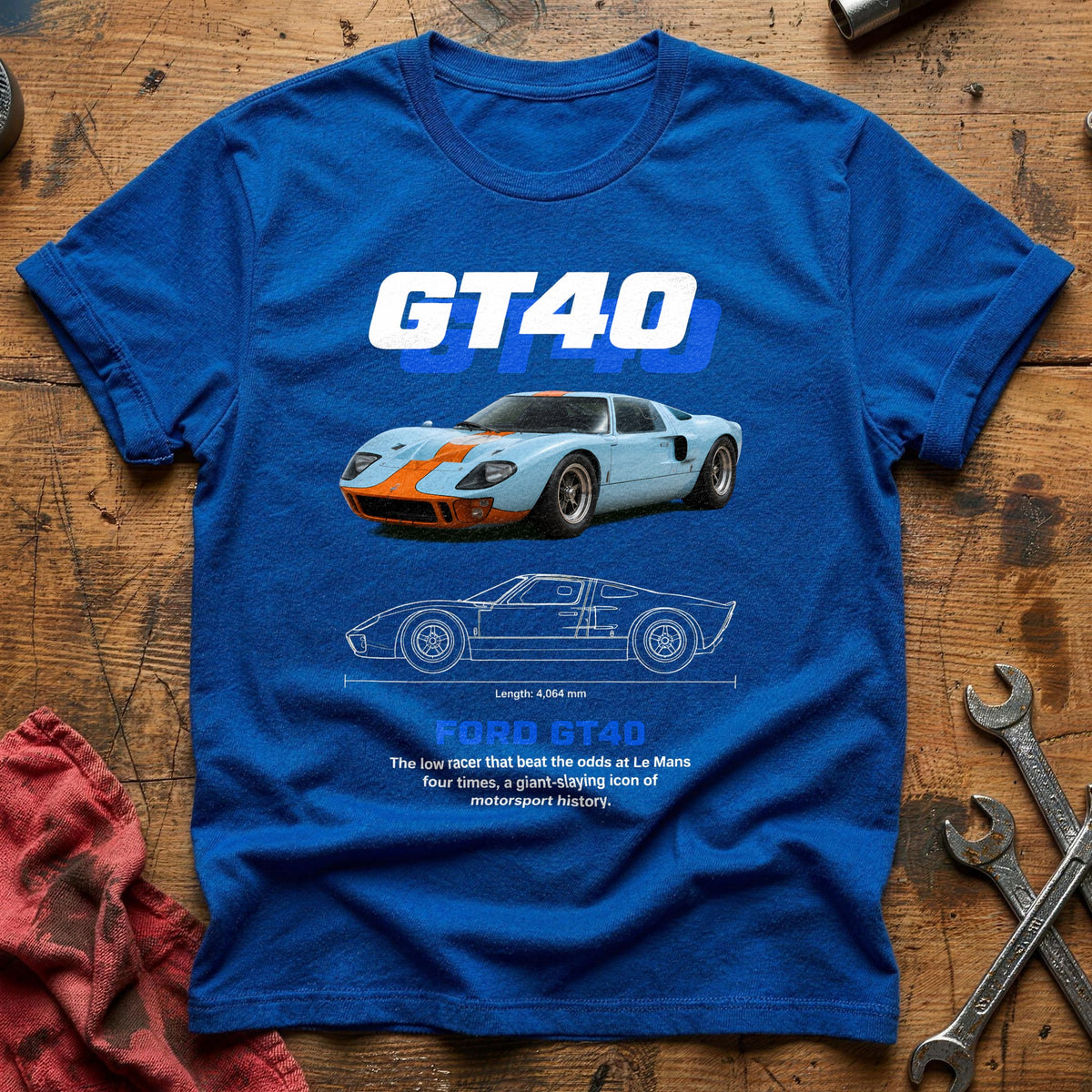 GT40 76 T-Shirt - Royal